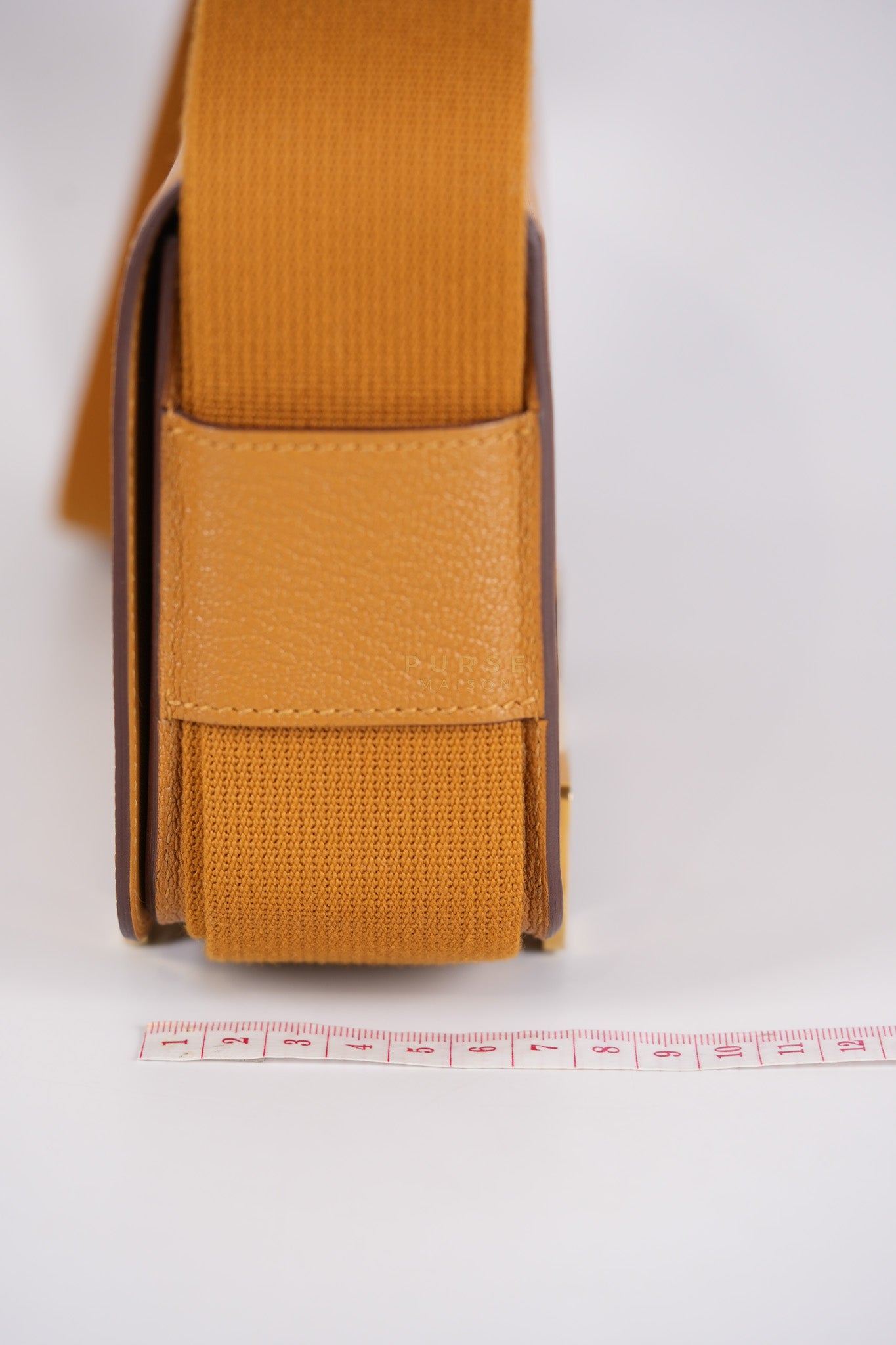 Geta in Camel Chevre Mysore Leather & Gold Hardware Stamp W (2024) | Purse Maison Luxury Bags Shop