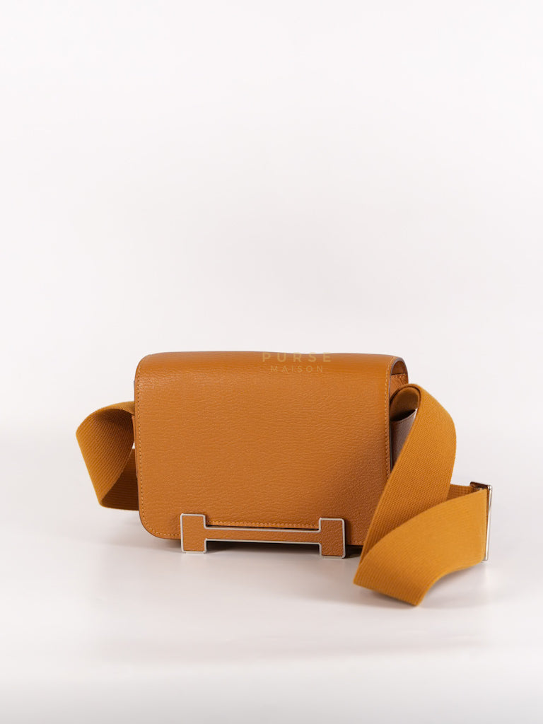 Geta in Caramel Chevre Mysore Leather & Palladium Hardware Stamp U (2022) | Purse Maison Luxury Bags Shop