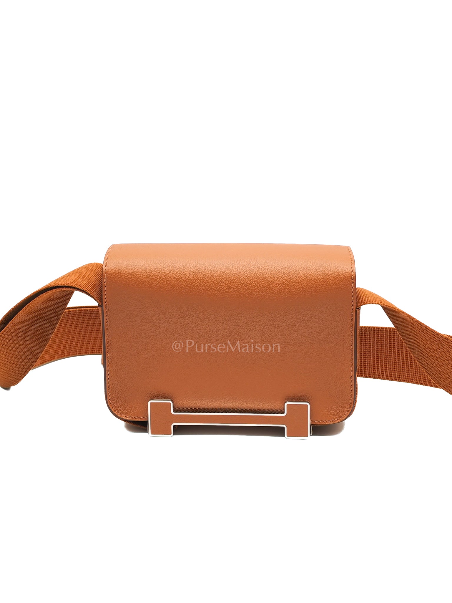 Geta in Gold Evercolor Leather & Palladium Hardware Stamp K(2025) | Purse Maison Luxury Bags Shop