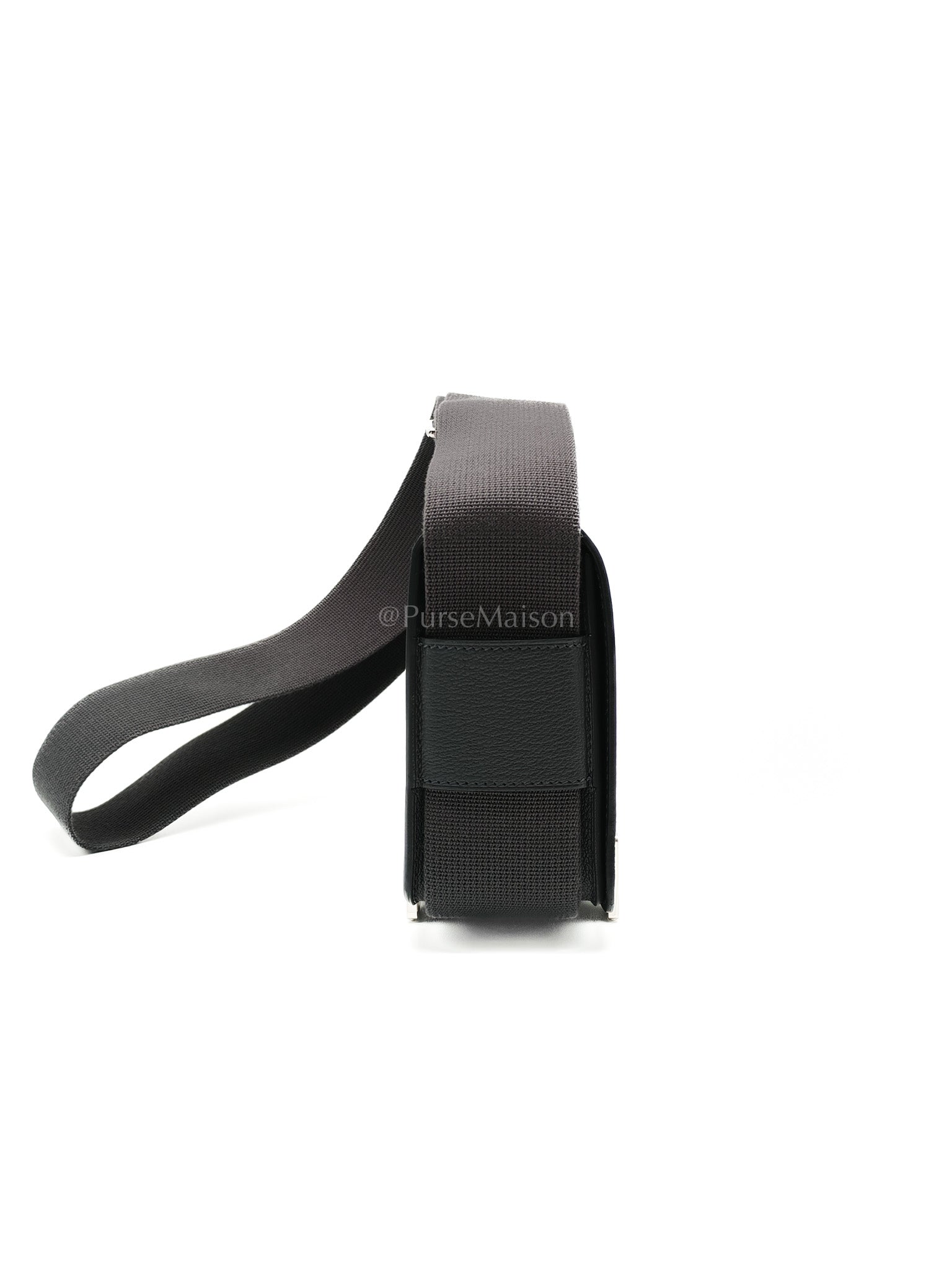 Geta in Gris Misty Chevre Mysore Leather Palladium Hardware Stamp K(2025) | Purse Maison Luxury Bags Shop