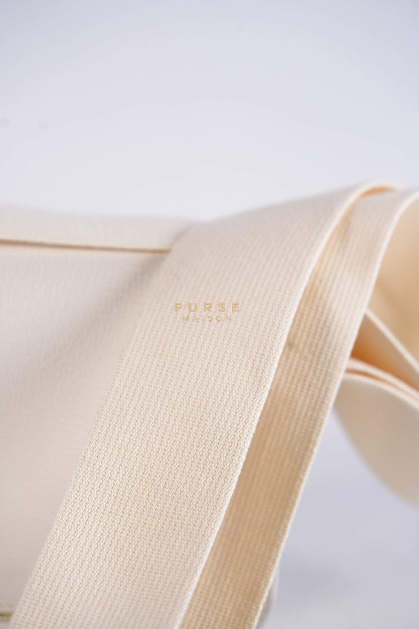 Geta in Nata Chevre Mysore Leather & Palladium Hardware Stamp W (2024) | Purse Maison Luxury Bags Shop