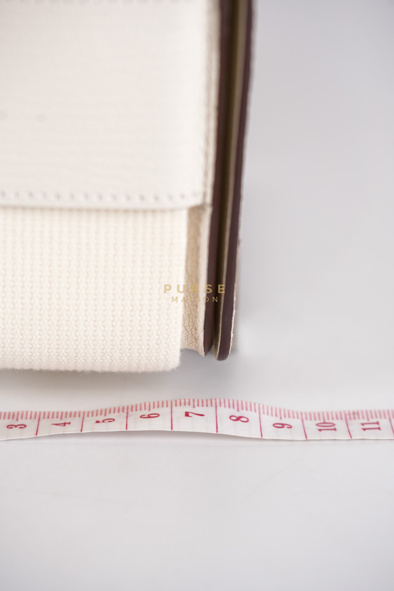 Geta in Nata Chevre Mysore Leather & Palladium Hardware Stamp W (2024) | Purse Maison Luxury Bags Shop