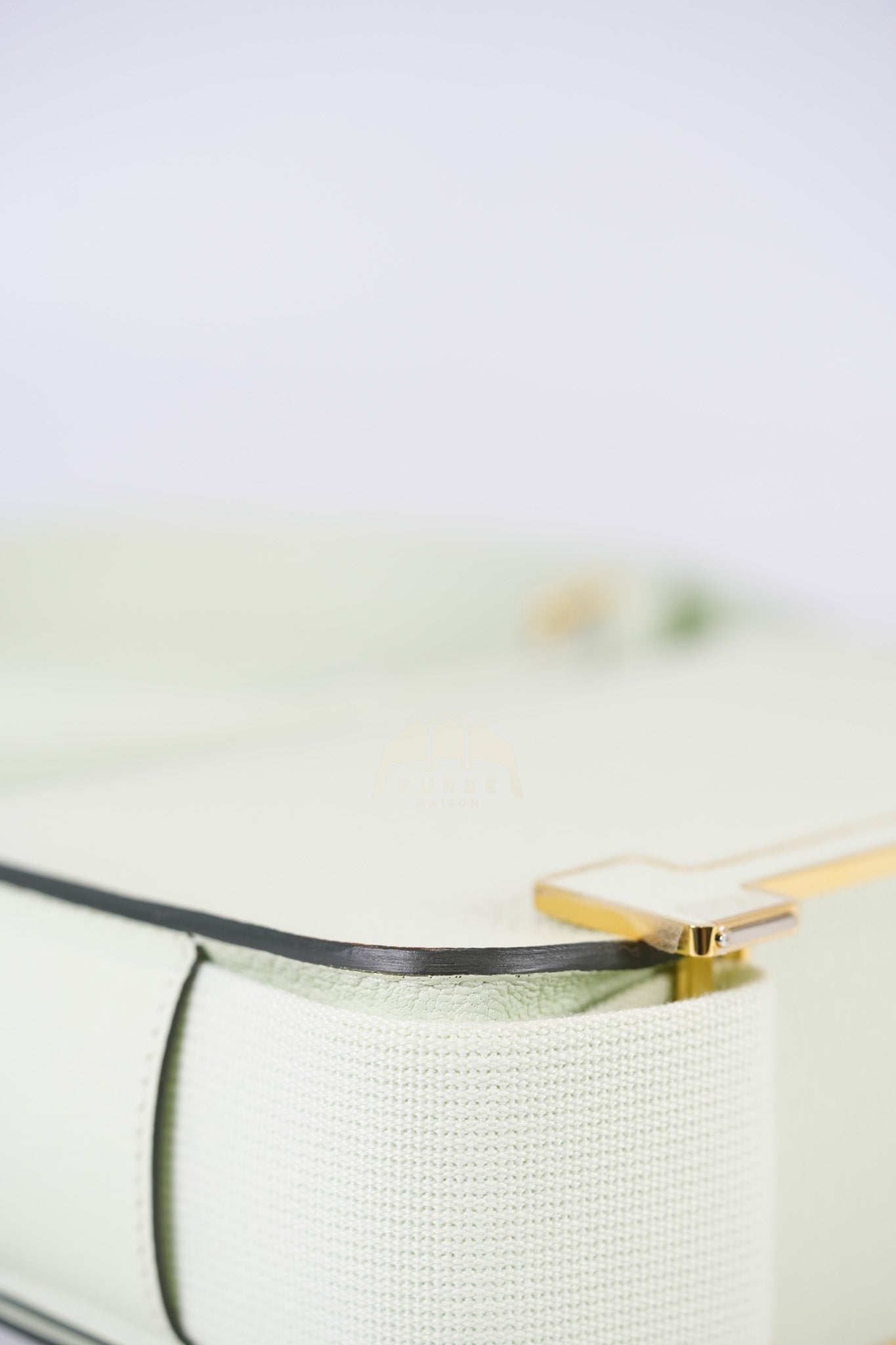 Geta Vert Fizz in Chevre Mysore Leather and Gold Hardware Stamp B (2023) | Purse Maison Luxury Bags Shop