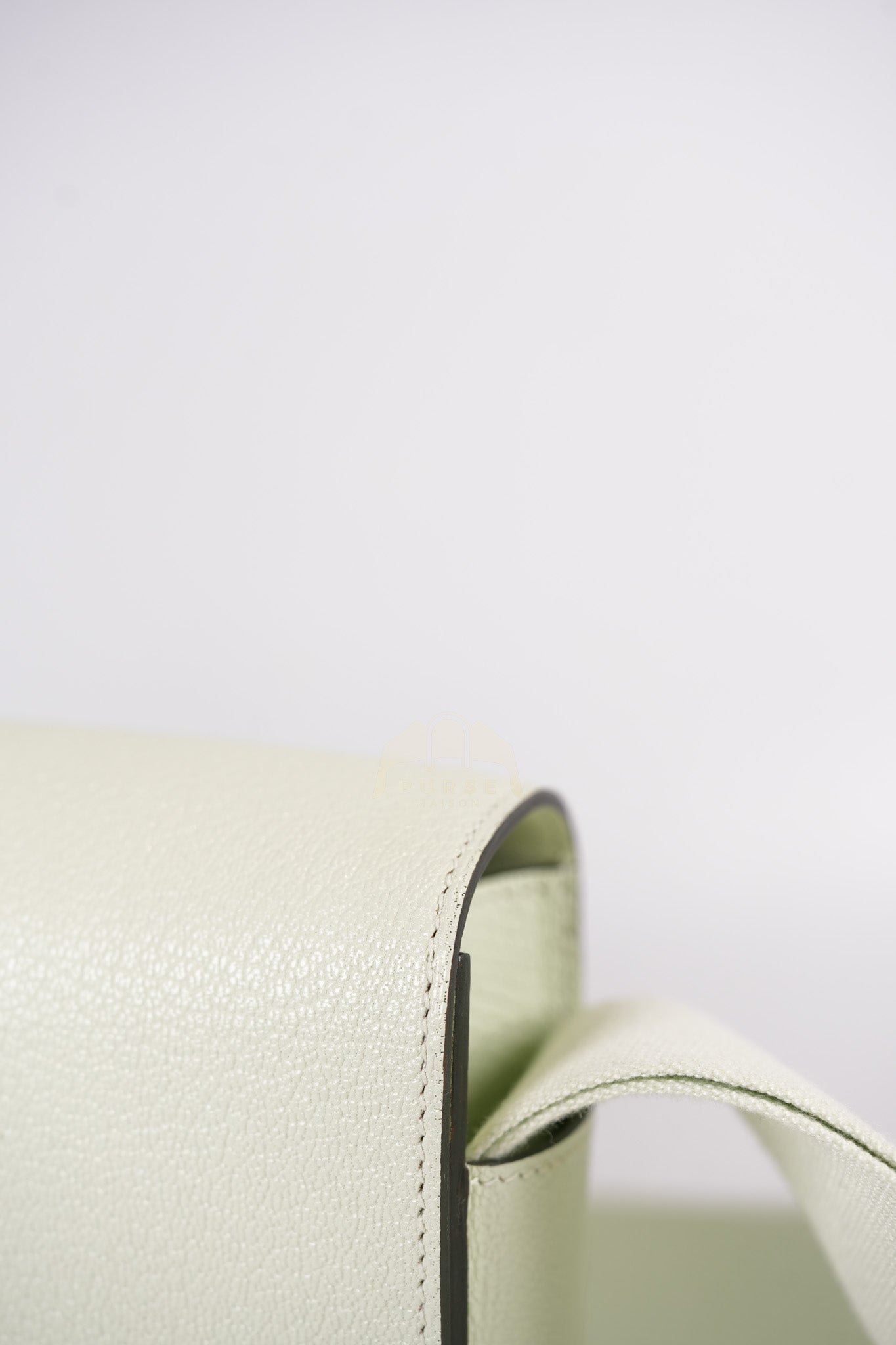 Geta Vert Fizz in Chevre Mysore Leather and Gold Hardware Stamp B (2023) | Purse Maison Luxury Bags Shop