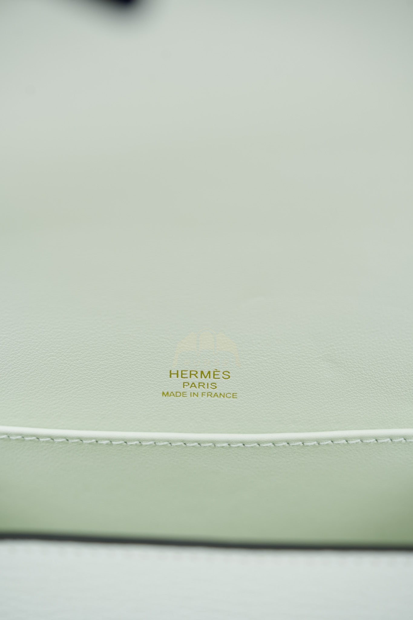 Geta Vert Fizz in Chevre Mysore Leather and Gold Hardware Stamp B (2023) | Purse Maison Luxury Bags Shop