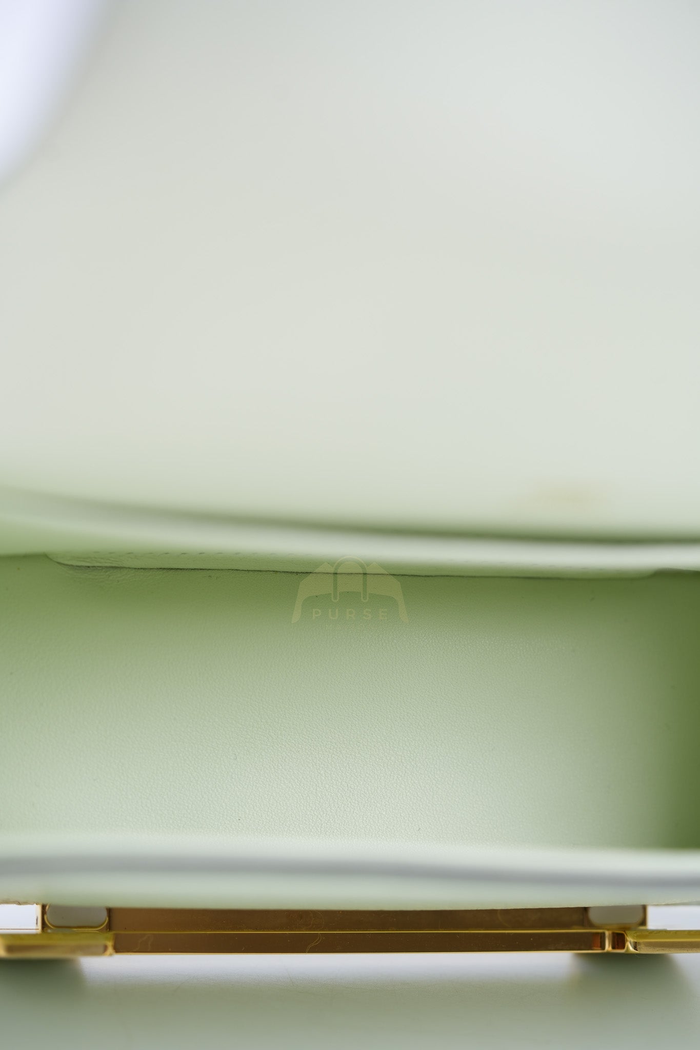 Geta Vert Fizz in Chevre Mysore Leather and Gold Hardware Stamp B (2023) | Purse Maison Luxury Bags Shop