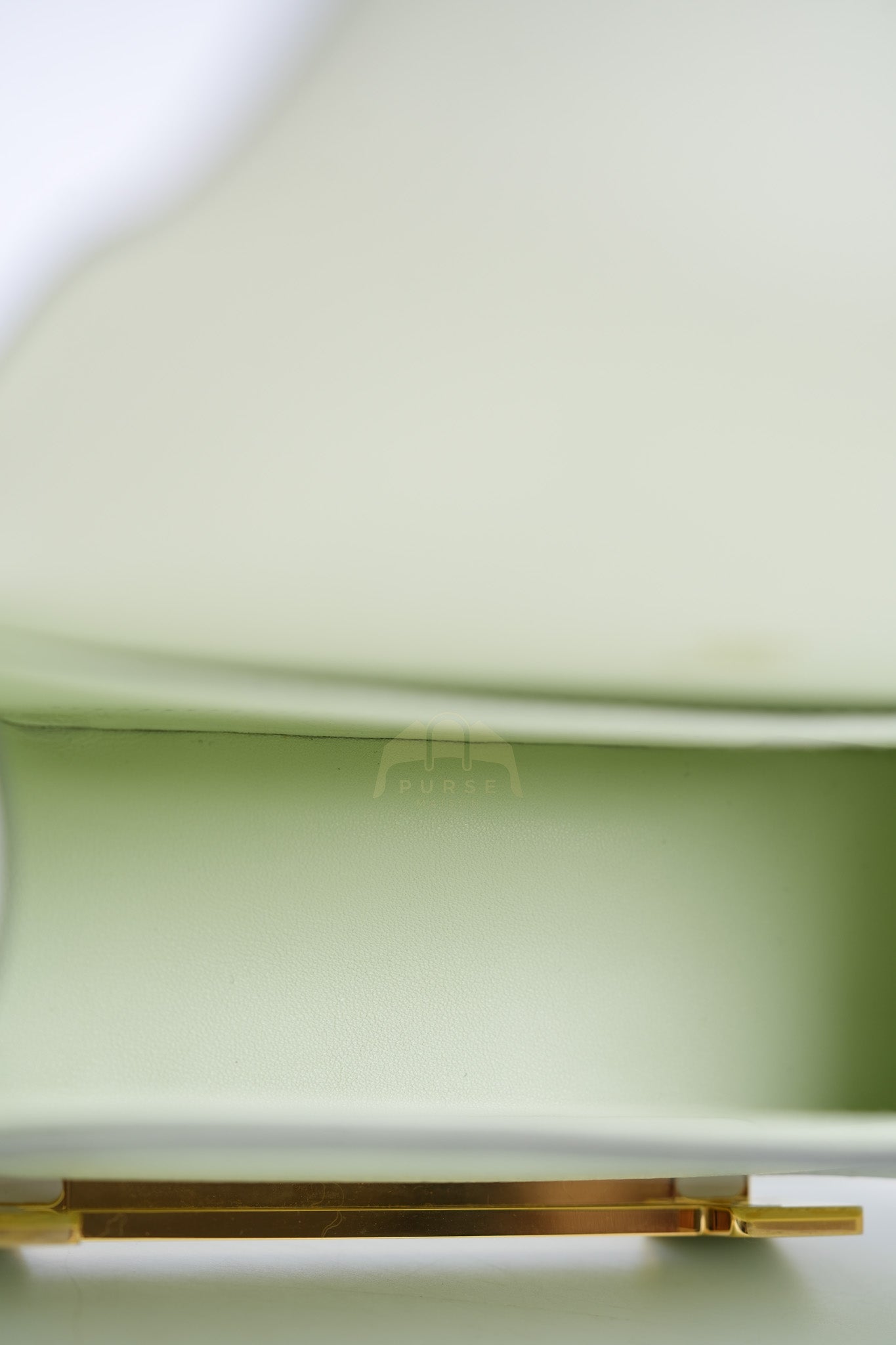 Geta Vert Fizz in Chevre Mysore Leather and Gold Hardware Stamp B (2023) | Purse Maison Luxury Bags Shop