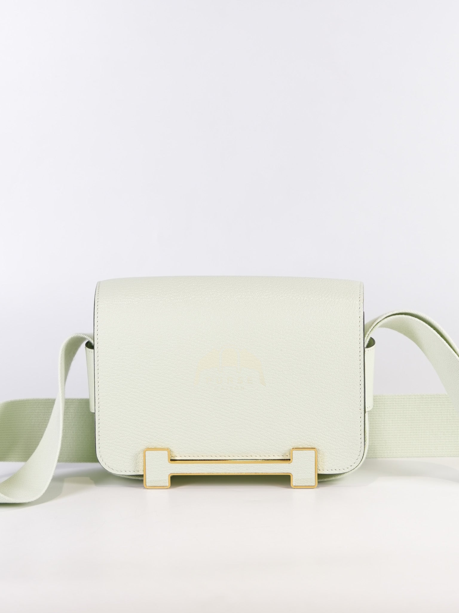 Geta Vert Fizz in Chevre Mysore Leather and Gold Hardware Stamp B (2023) | Purse Maison Luxury Bags Shop