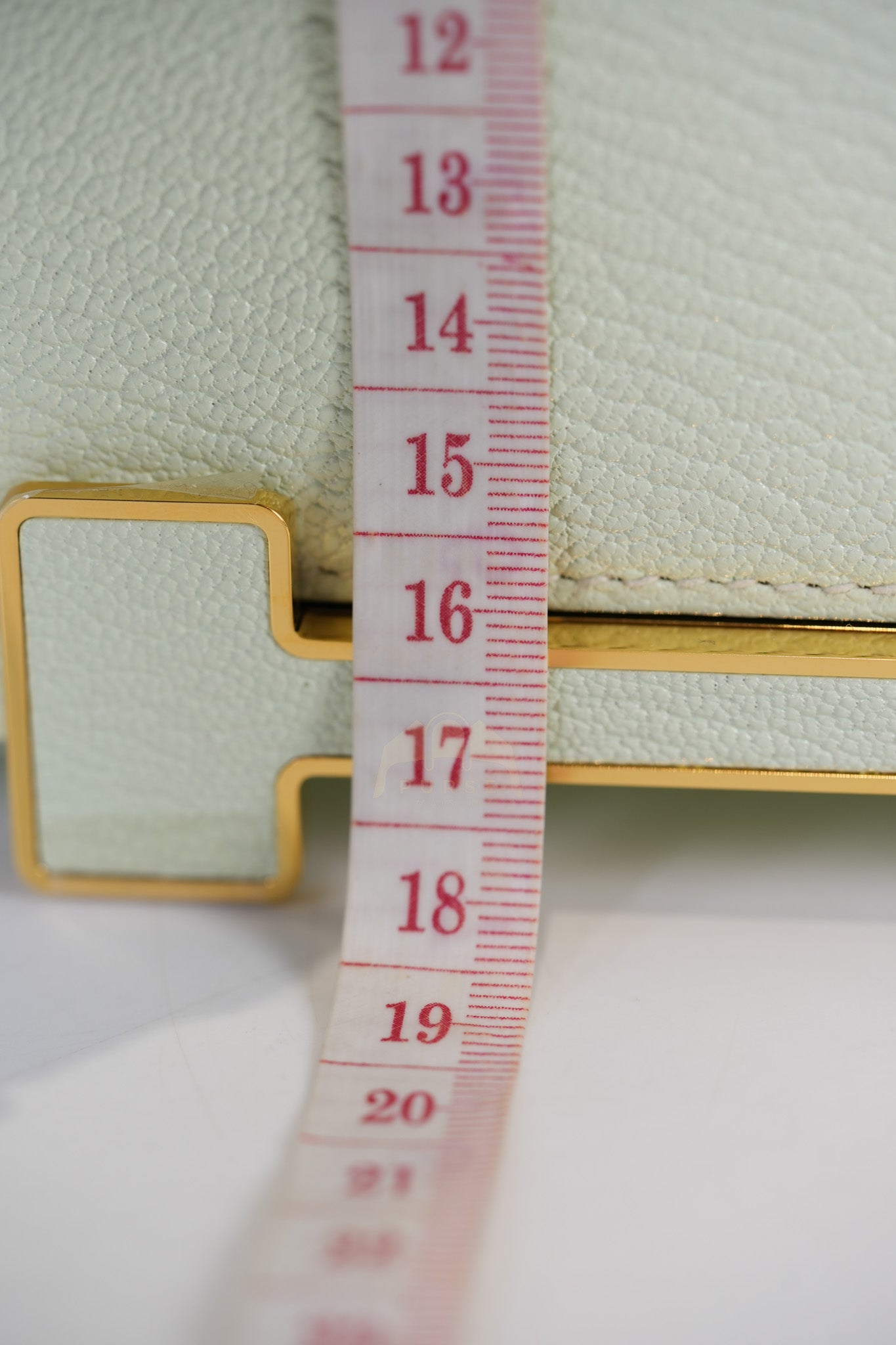 Geta Vert Fizz in Chevre Mysore Leather and Gold Hardware Stamp B (2023) | Purse Maison Luxury Bags Shop