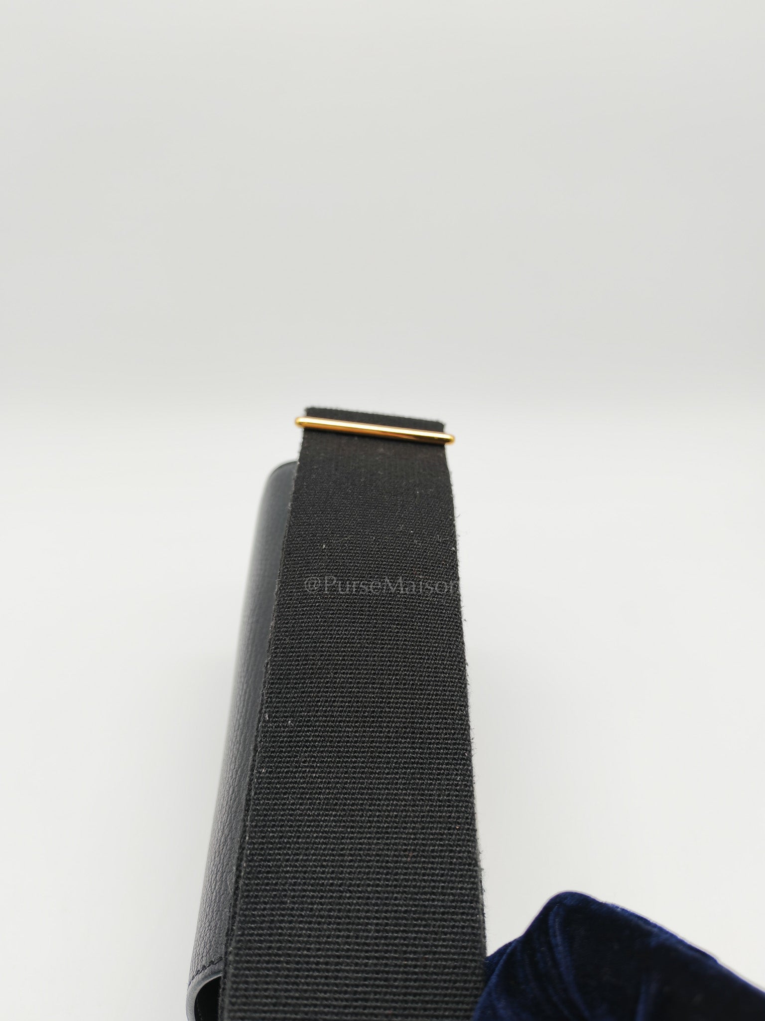 Geta in Black Chevre Mysore Leather & Gold Hardware Stamp B(2023)