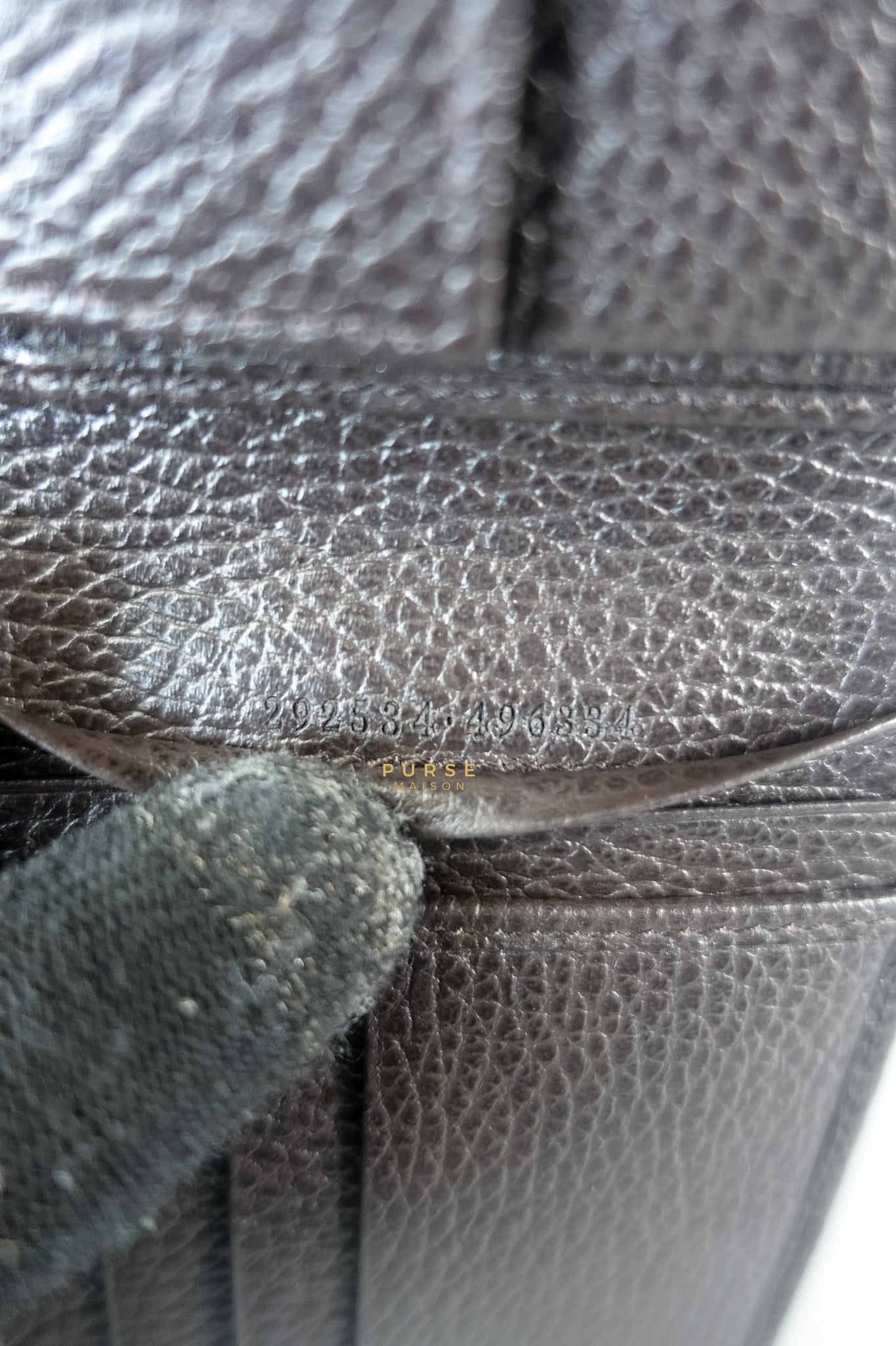 GG Canvas Bi-fold Brown Leather Wallet | Purse Maison Luxury Bags Shop