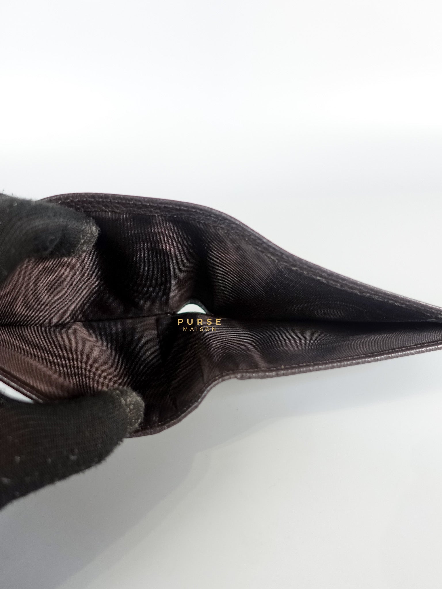 GG Canvas Bi-fold Brown Leather Wallet | Purse Maison Luxury Bags Shop