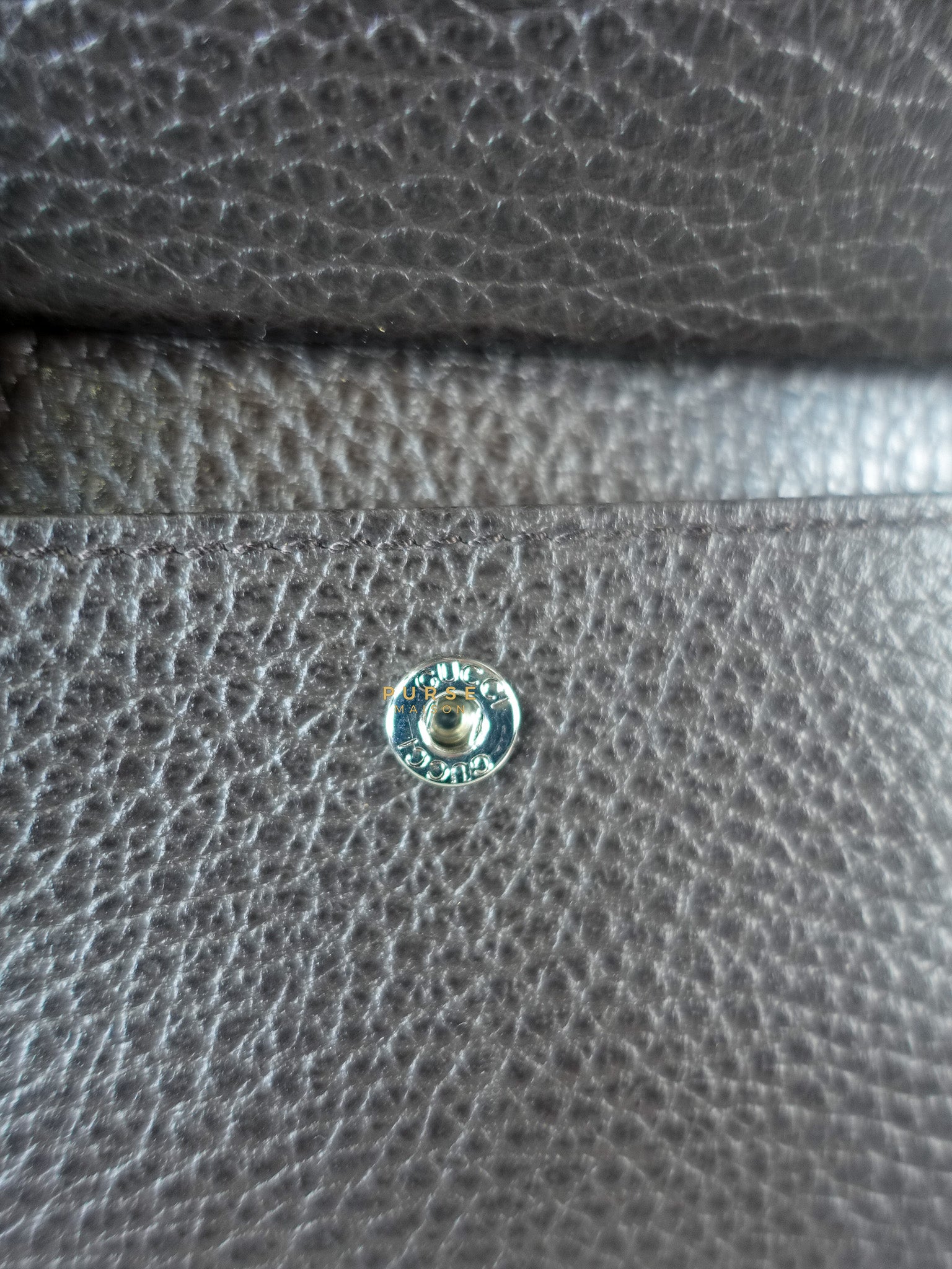 GG Canvas Bi-fold Brown Leather Wallet | Purse Maison Luxury Bags Shop