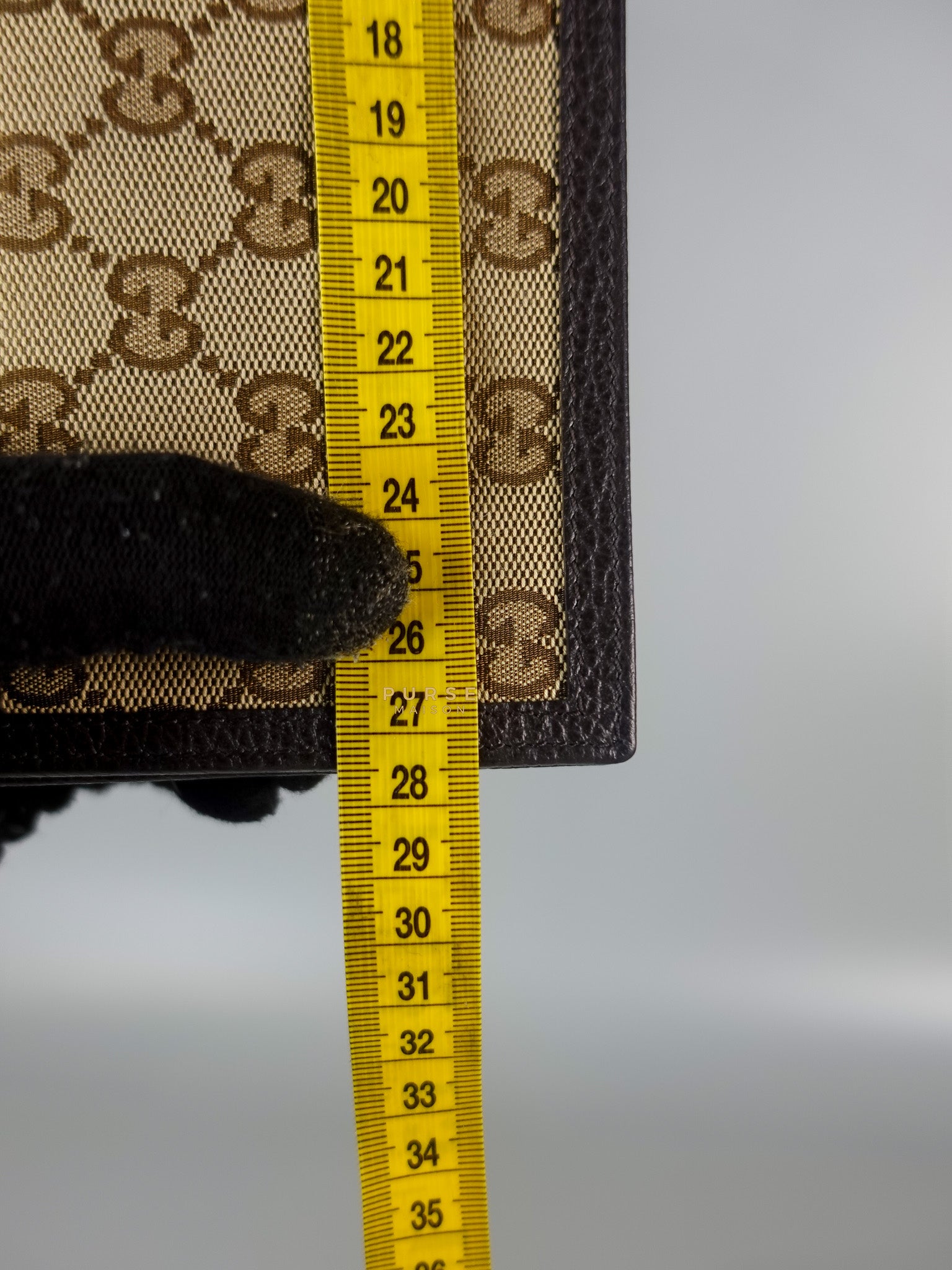 GG Canvas Bi-fold Brown Leather Wallet | Purse Maison Luxury Bags Shop