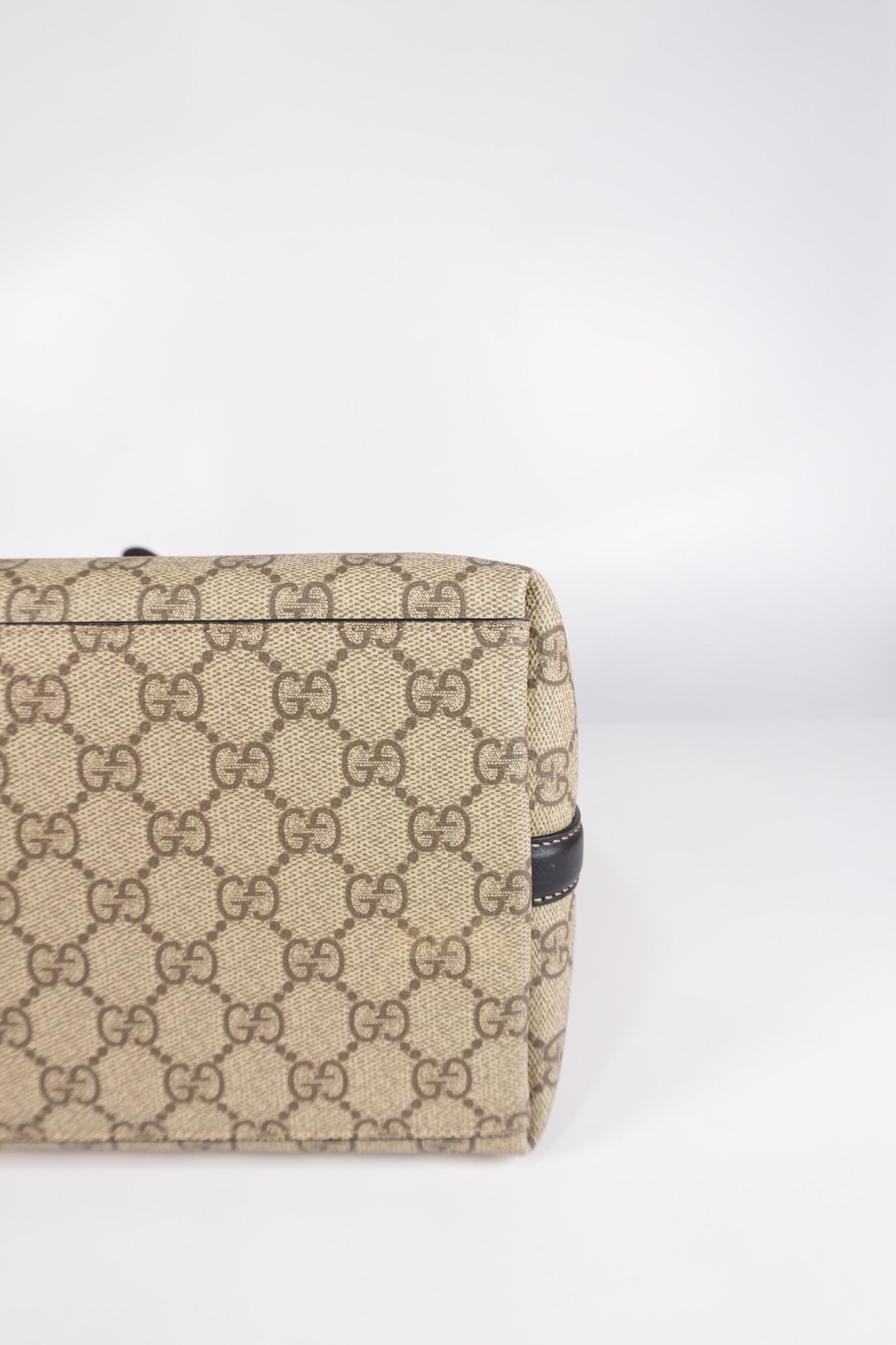 GG Emblem Tote Bag Medium in Supreme Canvas & Gold Hardware | Purse Maison Luxury Bags Shop