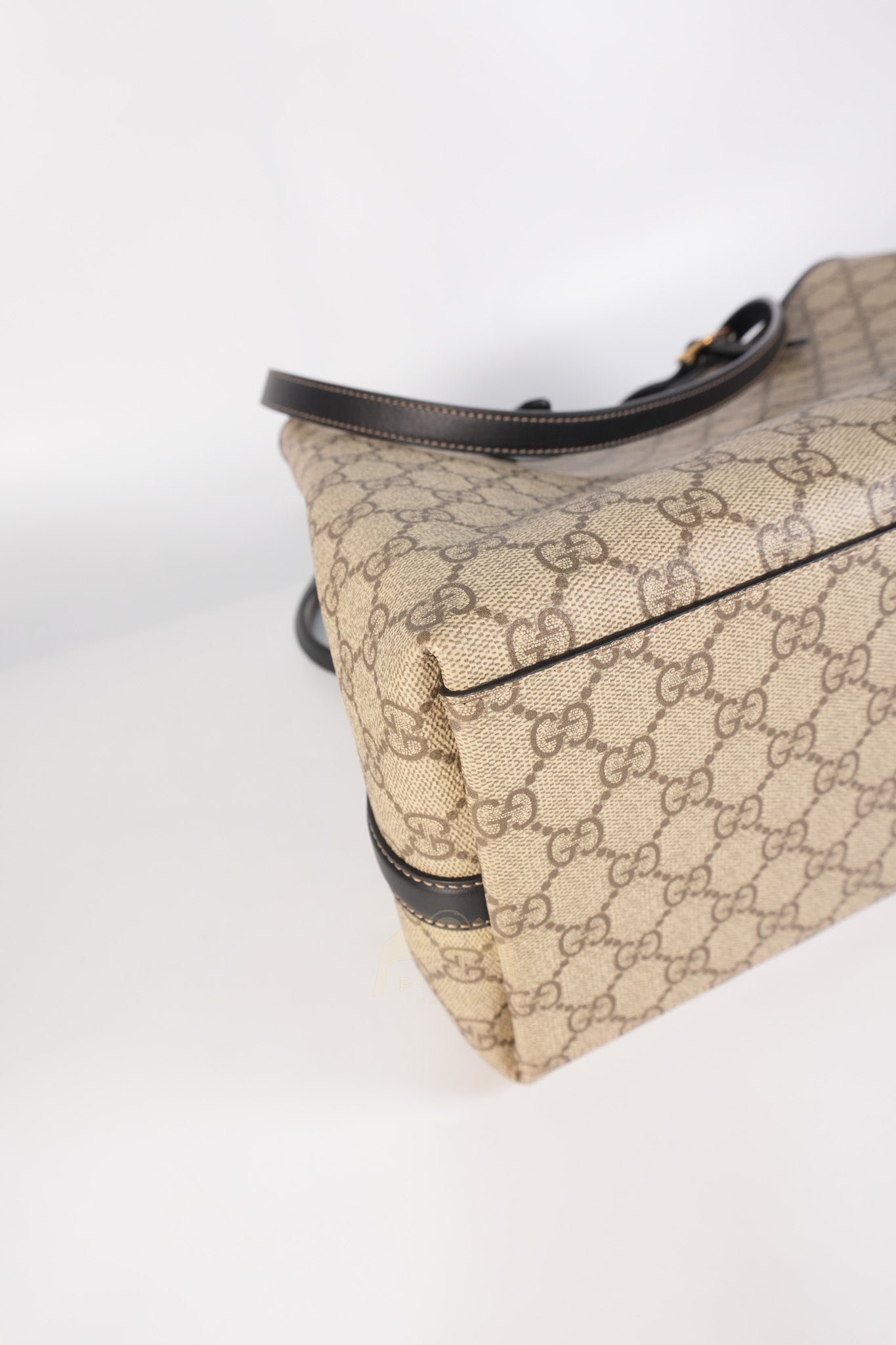 GG Emblem Tote Bag Medium in Supreme Canvas & Gold Hardware | Purse Maison Luxury Bags Shop