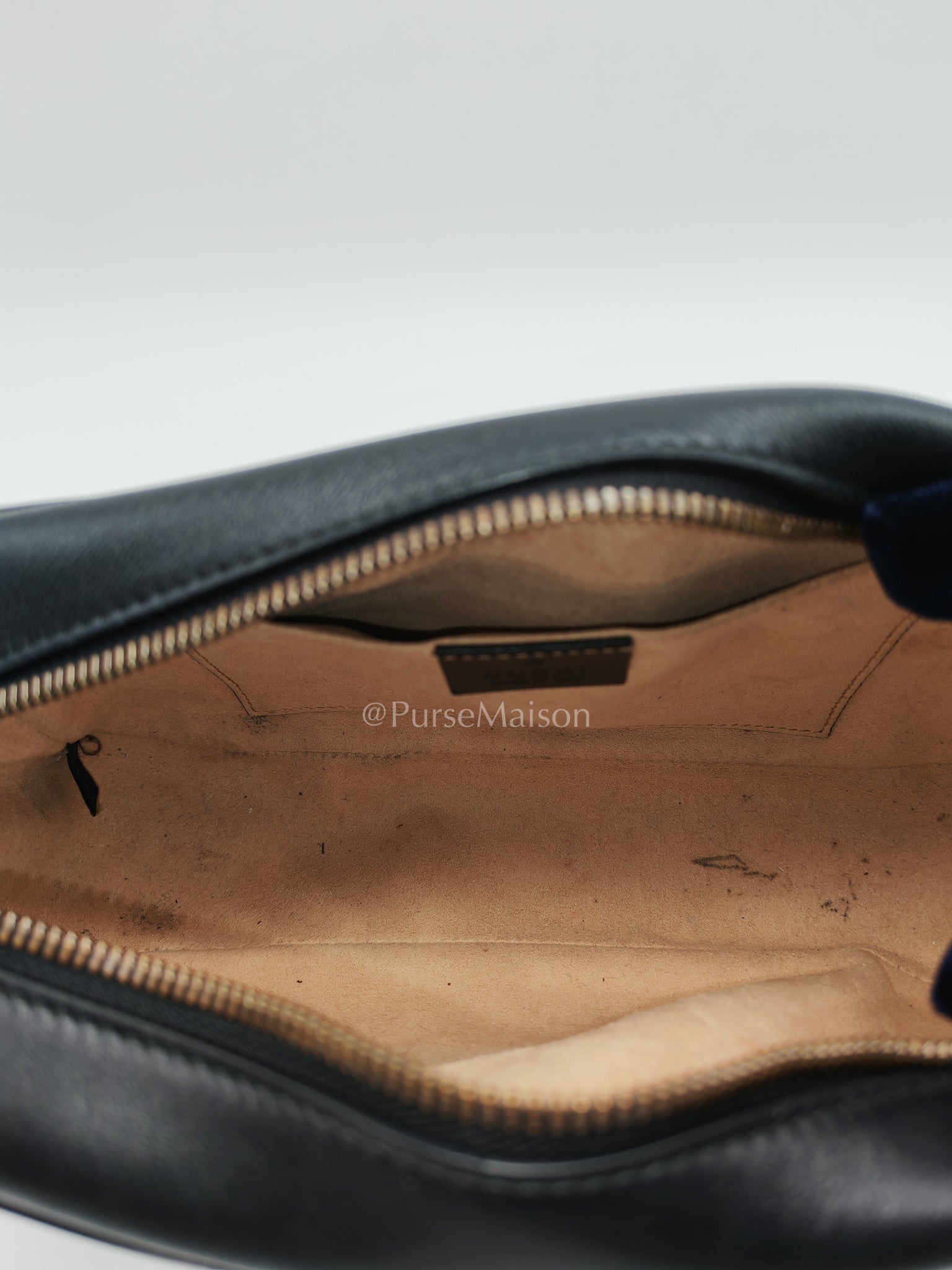 GG Marmont Camera Bag in Black Matelassé Leather | Purse Maison Luxury Bags Shop