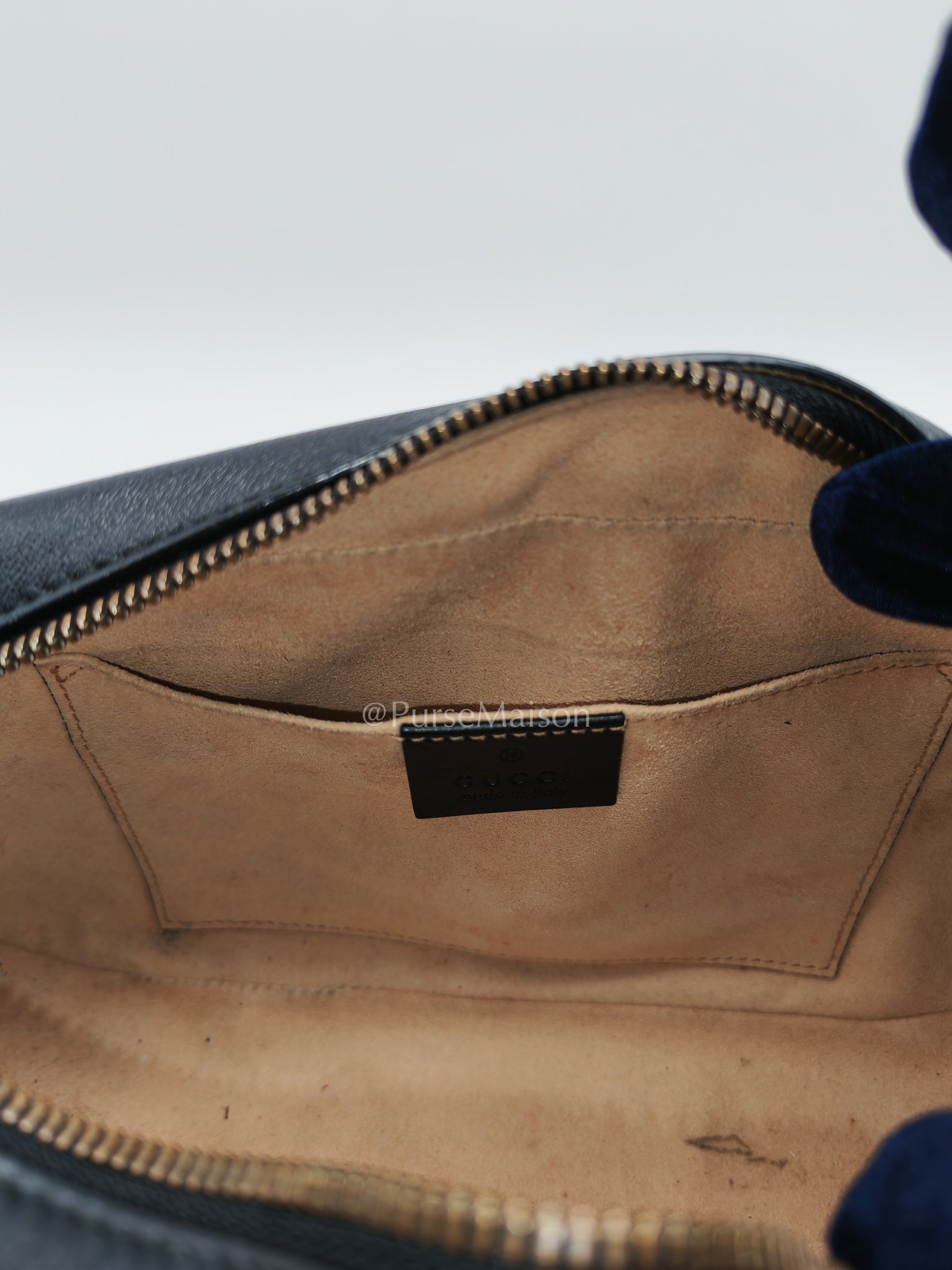 GG Marmont Camera Bag in Black Matelassé Leather | Purse Maison Luxury Bags Shop