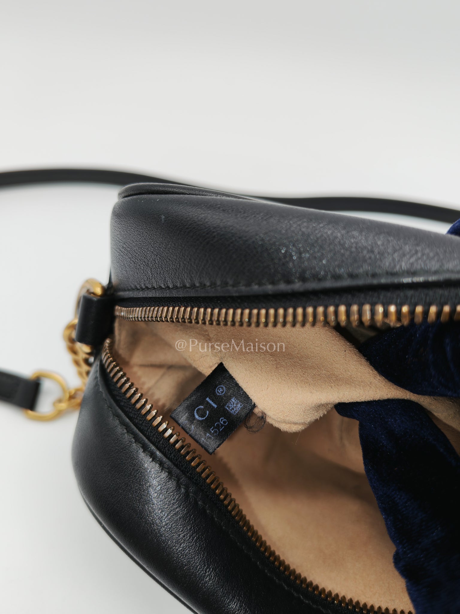 GG Marmont Camera Bag in Black Matelassé Leather | Purse Maison Luxury Bags Shop