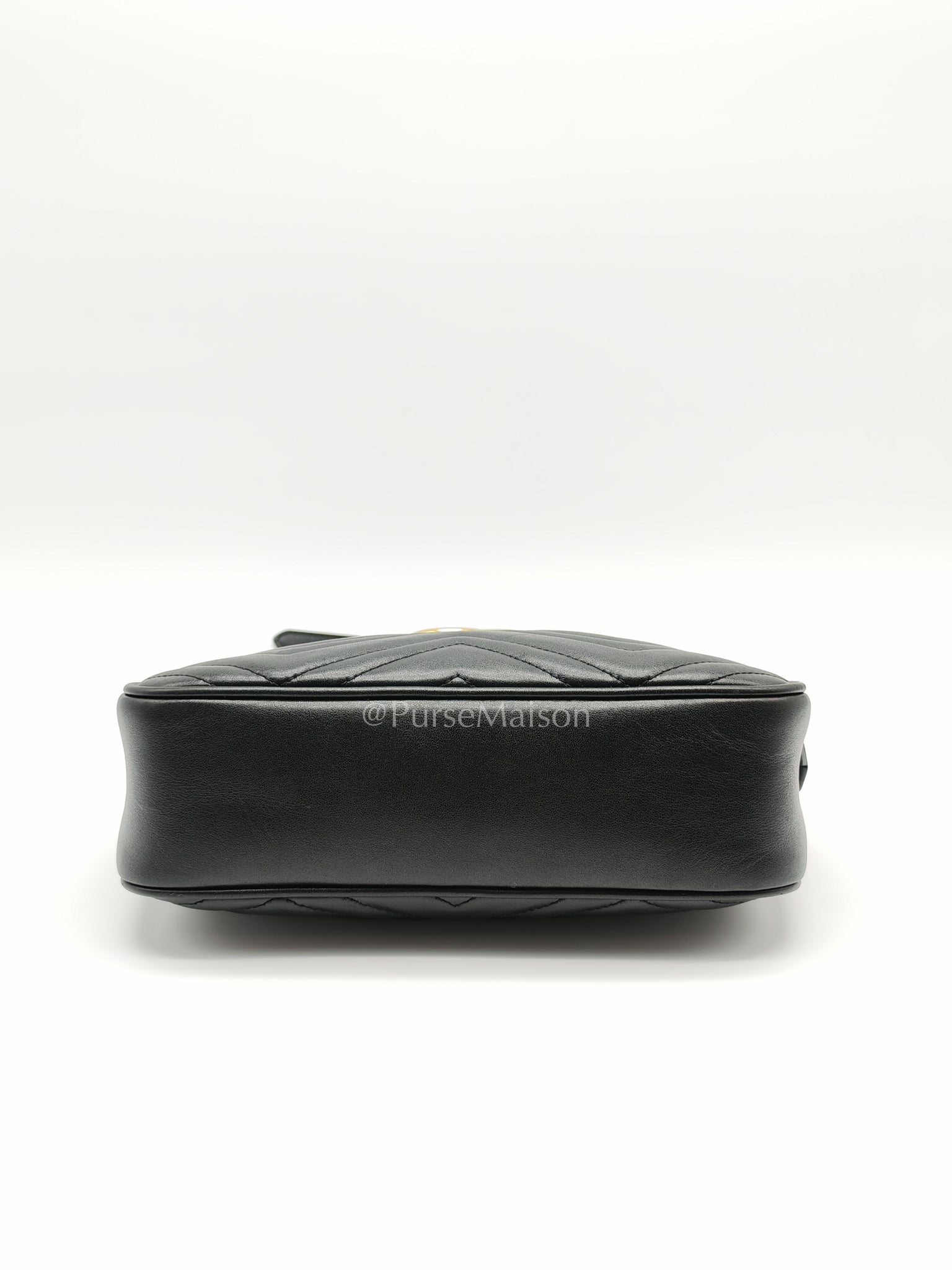 GG Marmont Camera Bag in Black Matelassé Leather | Purse Maison Luxury Bags Shop