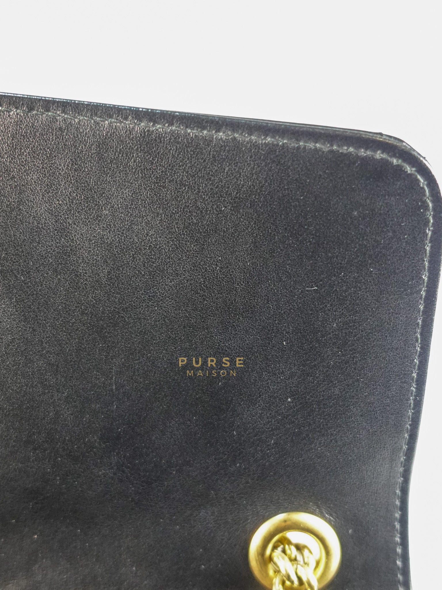 GG Marmont Flap Bag Large in Black Matelasse Leather & Aged Gold Hardware | Purse Maison Luxury Bags Shop