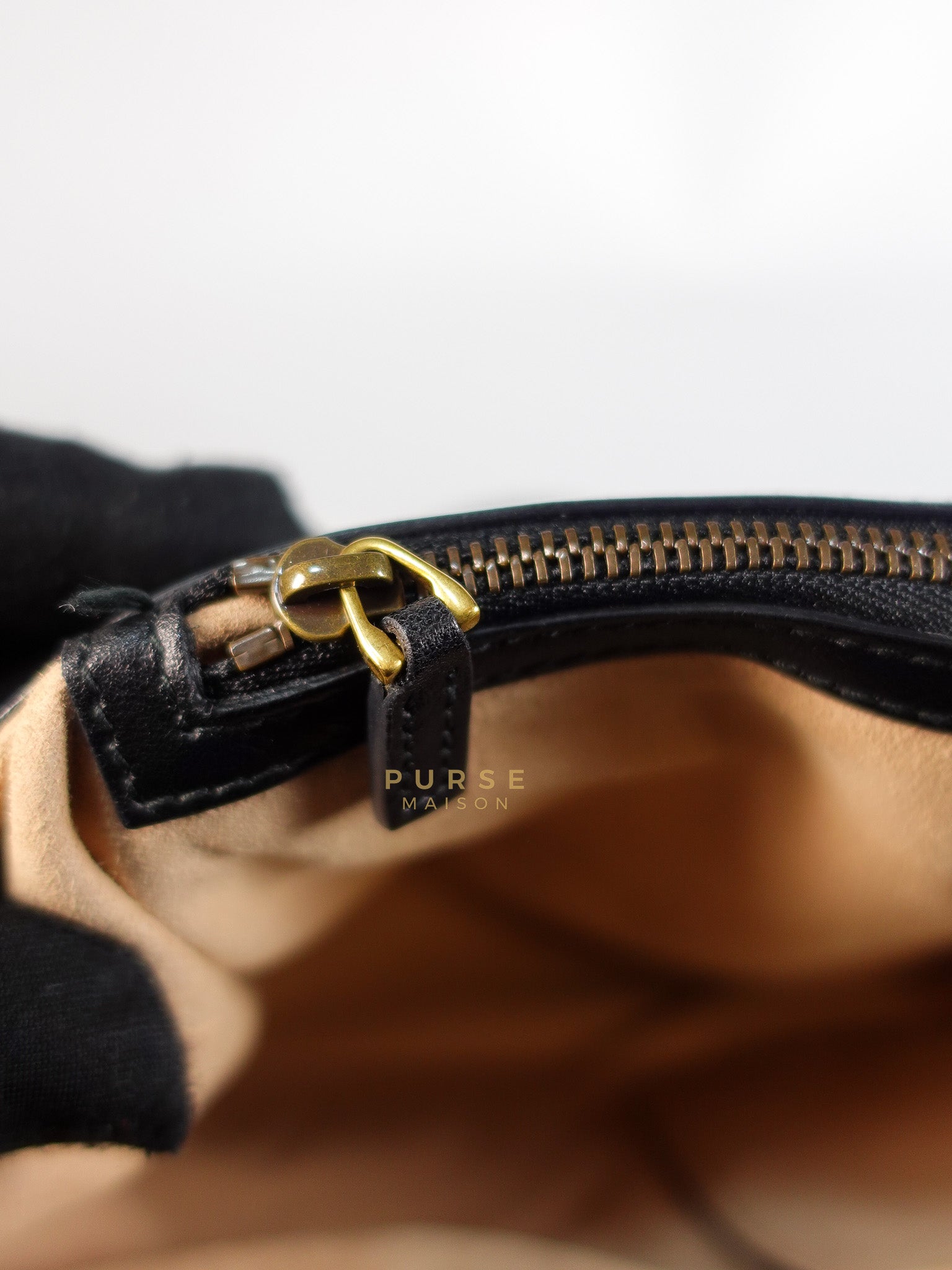 GG Marmont Flap Bag Large in Black Matelasse Leather & Aged Gold Hardware | Purse Maison Luxury Bags Shop