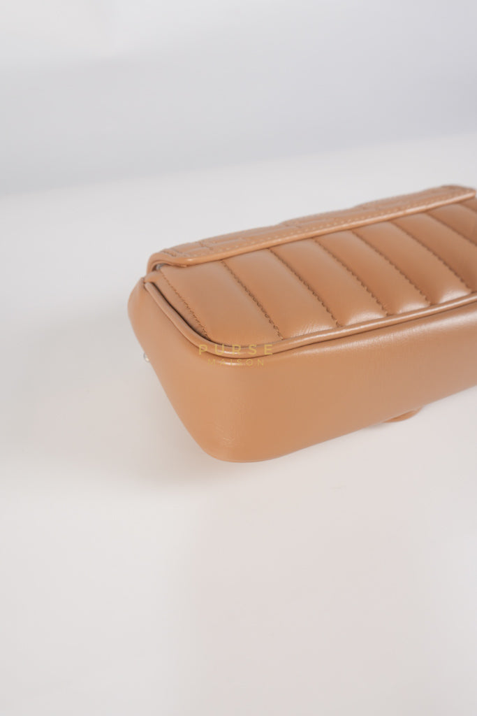 GG Marmont Super Mini Bag in Beige Matellase Leather & Ruthenium Hardware | Purse Maison Luxury Bags Shop