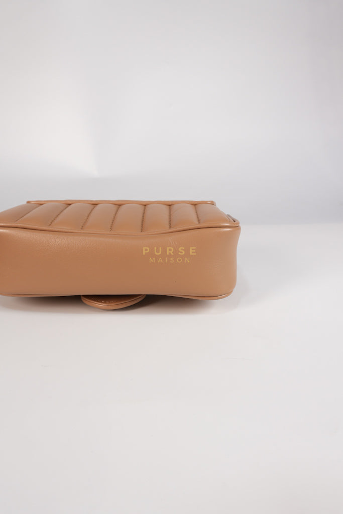 GG Marmont Super Mini Bag in Beige Matellase Leather & Ruthenium Hardware | Purse Maison Luxury Bags Shop