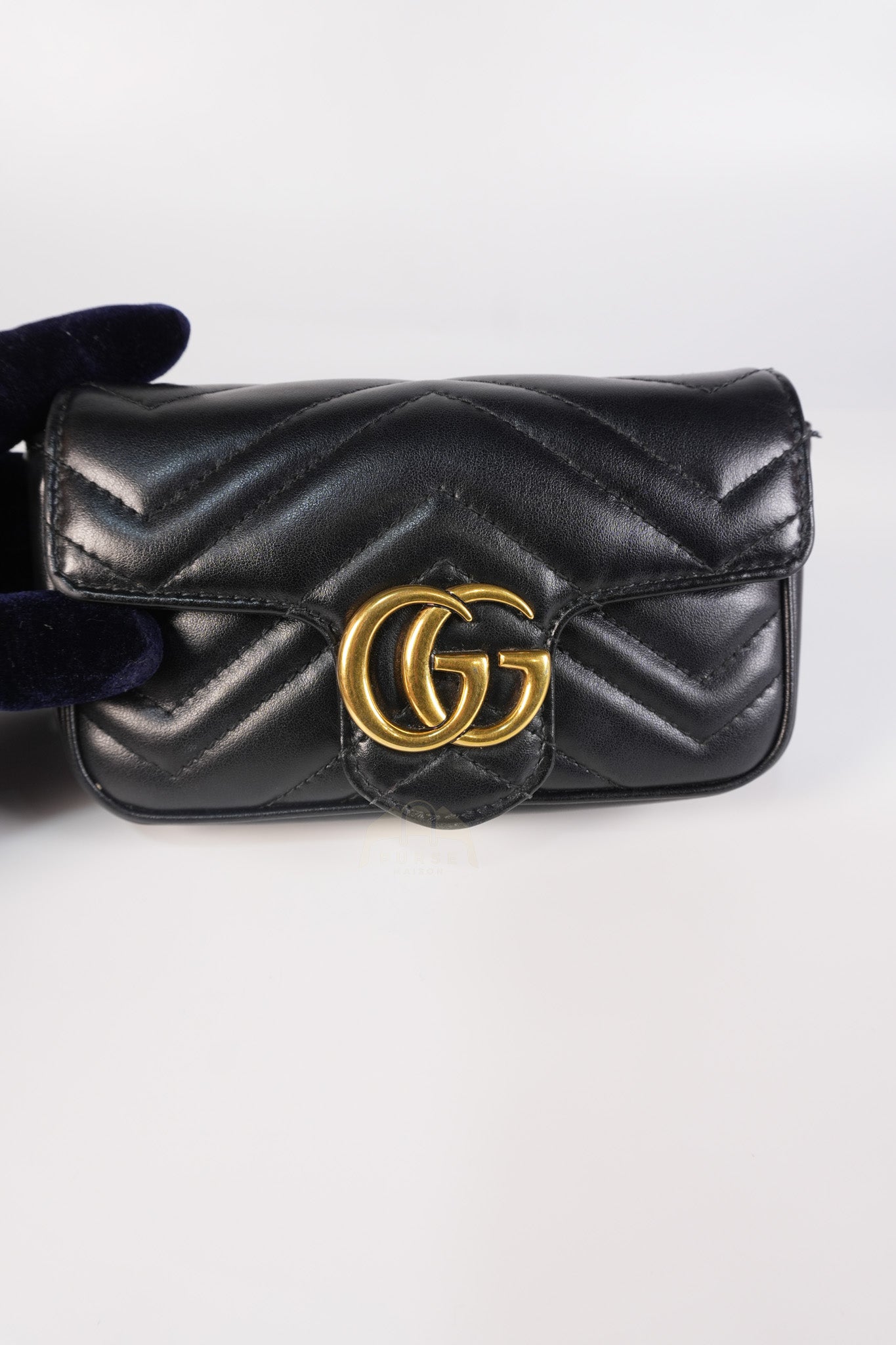 GG Marmont Super Mini Black Chain Bag | Purse Maison Luxury Bags Shop