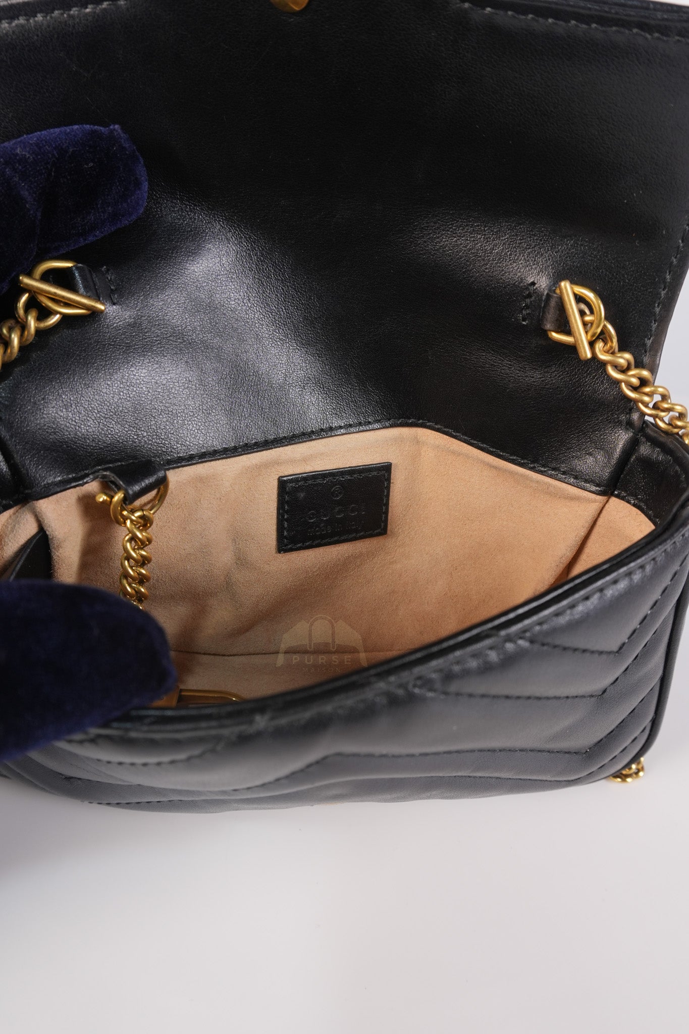 GG Marmont Super Mini Black Chain Bag | Purse Maison Luxury Bags Shop