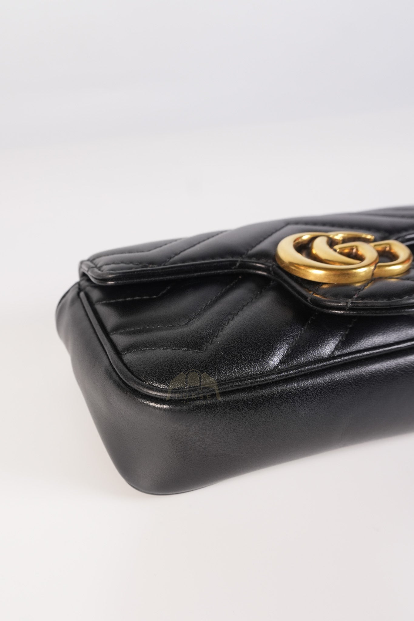 GG Marmont Super Mini Black Chain Bag | Purse Maison Luxury Bags Shop