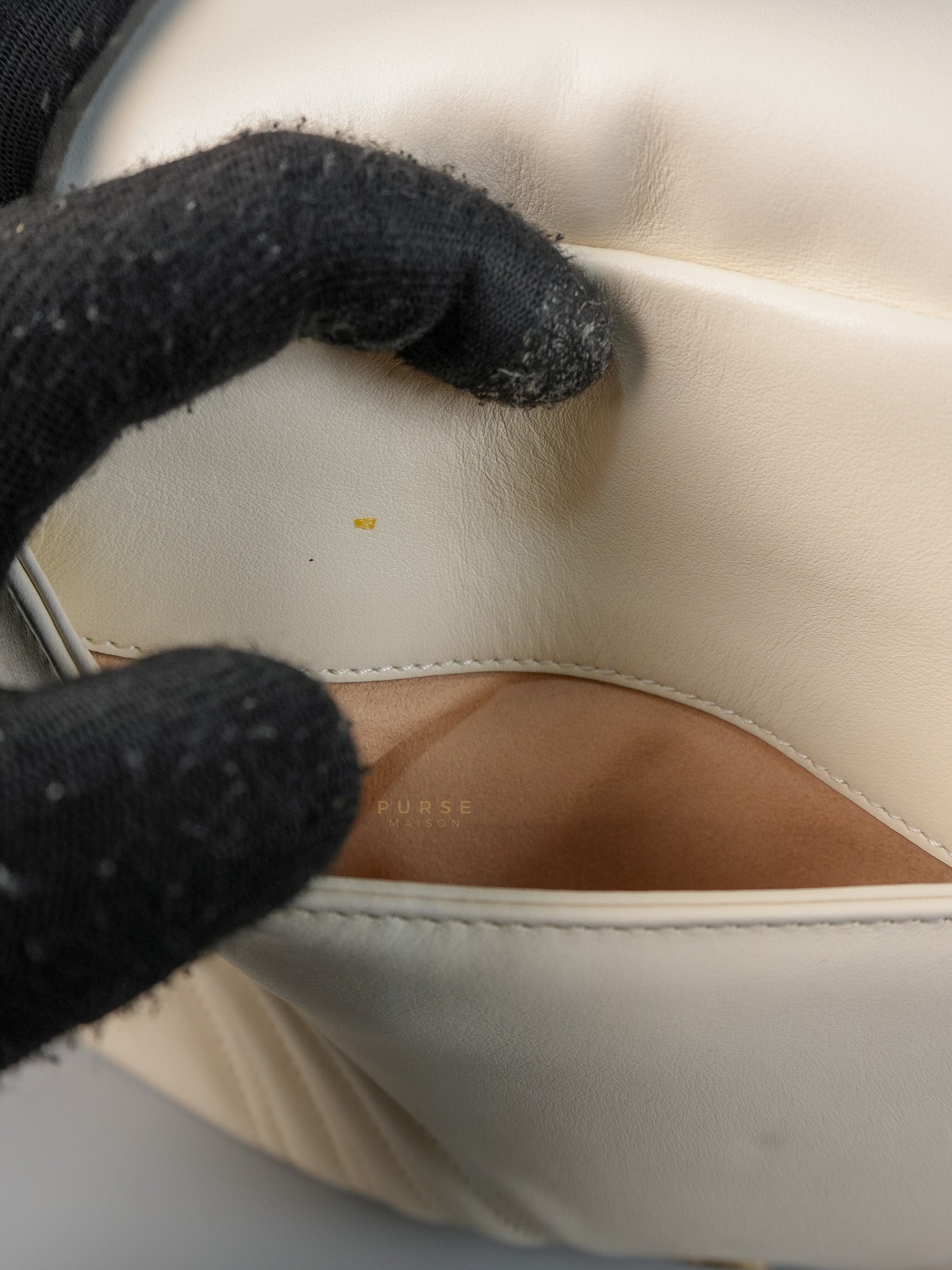 GG Marmont Top-Handle Medium in Matelassé Sylvie Web Calfskin Leather | Purse Maison Luxury Bags Shop