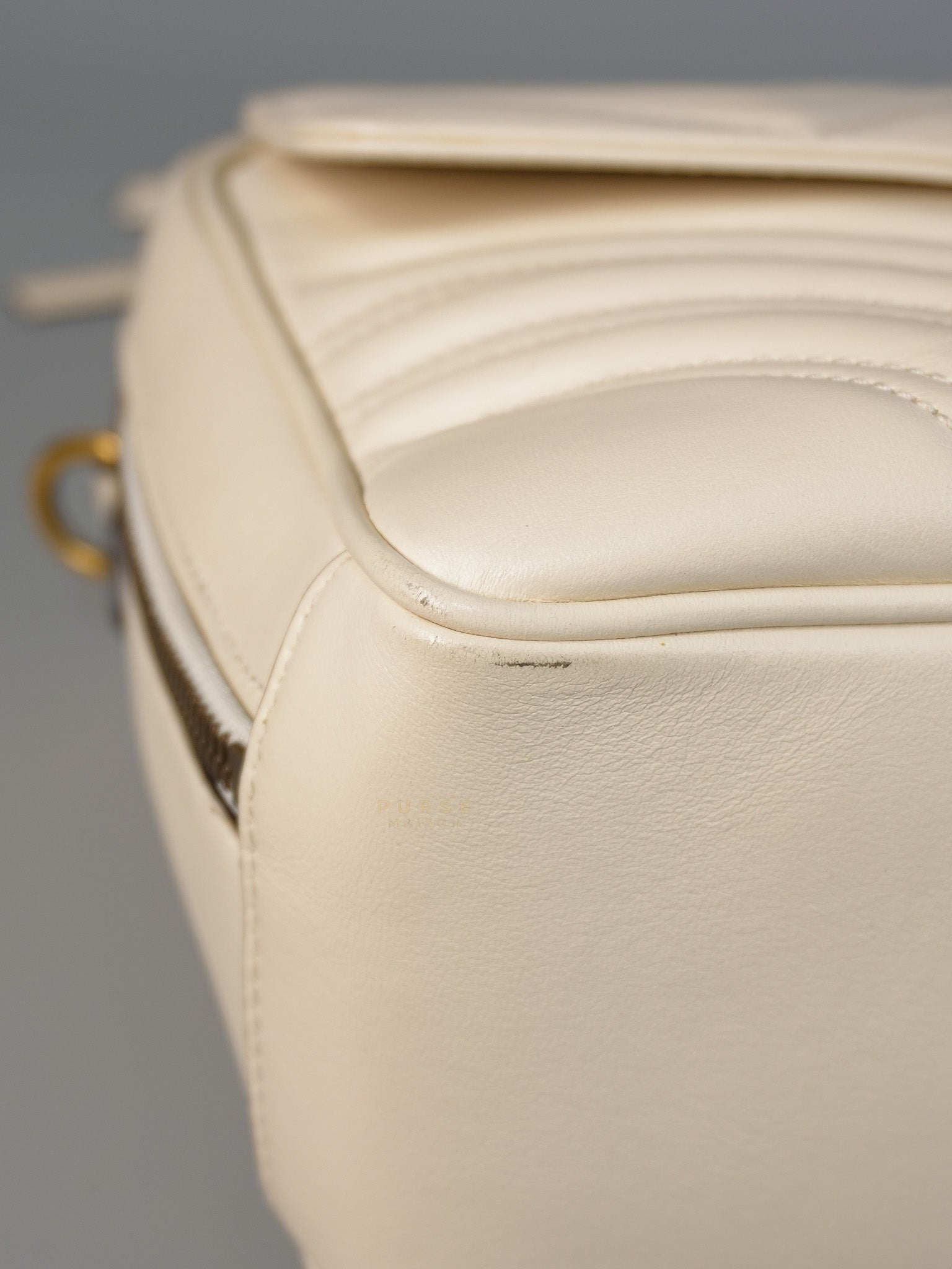 GG Marmont Top-Handle Medium in Matelassé Sylvie Web Calfskin Leather | Purse Maison Luxury Bags Shop