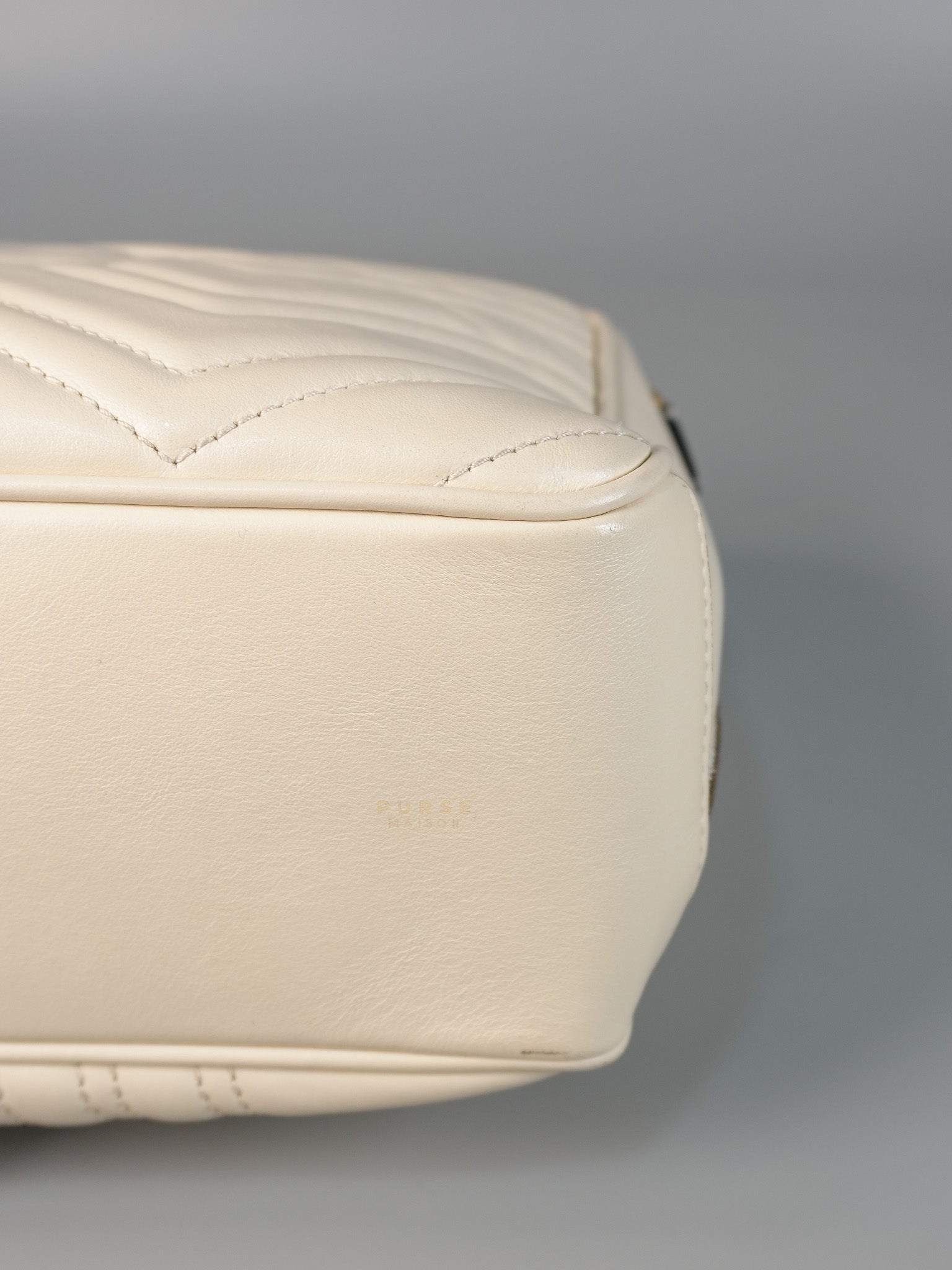 GG Marmont Top-Handle Medium in Matelassé Sylvie Web Calfskin Leather | Purse Maison Luxury Bags Shop