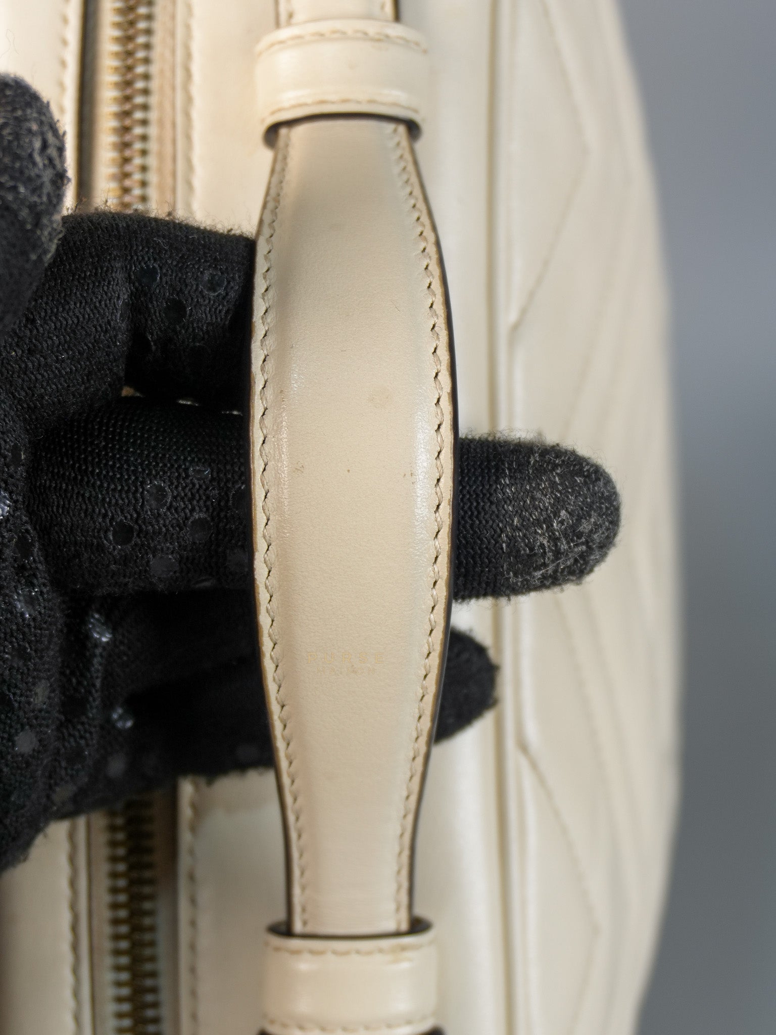 GG Marmont Top-Handle Medium in Matelassé Sylvie Web Calfskin Leather | Purse Maison Luxury Bags Shop