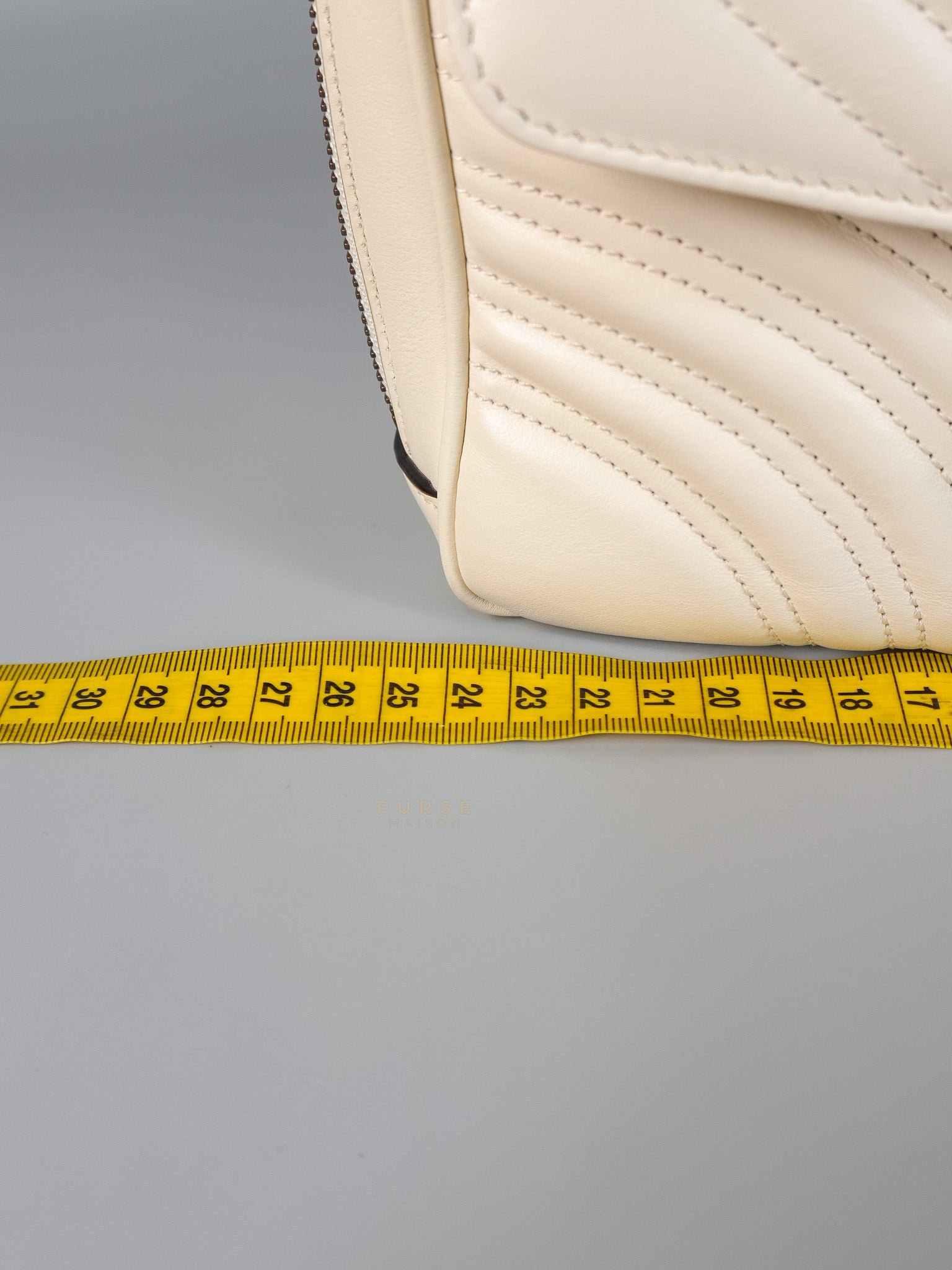 GG Marmont Top-Handle Medium in Matelassé Sylvie Web Calfskin Leather | Purse Maison Luxury Bags Shop