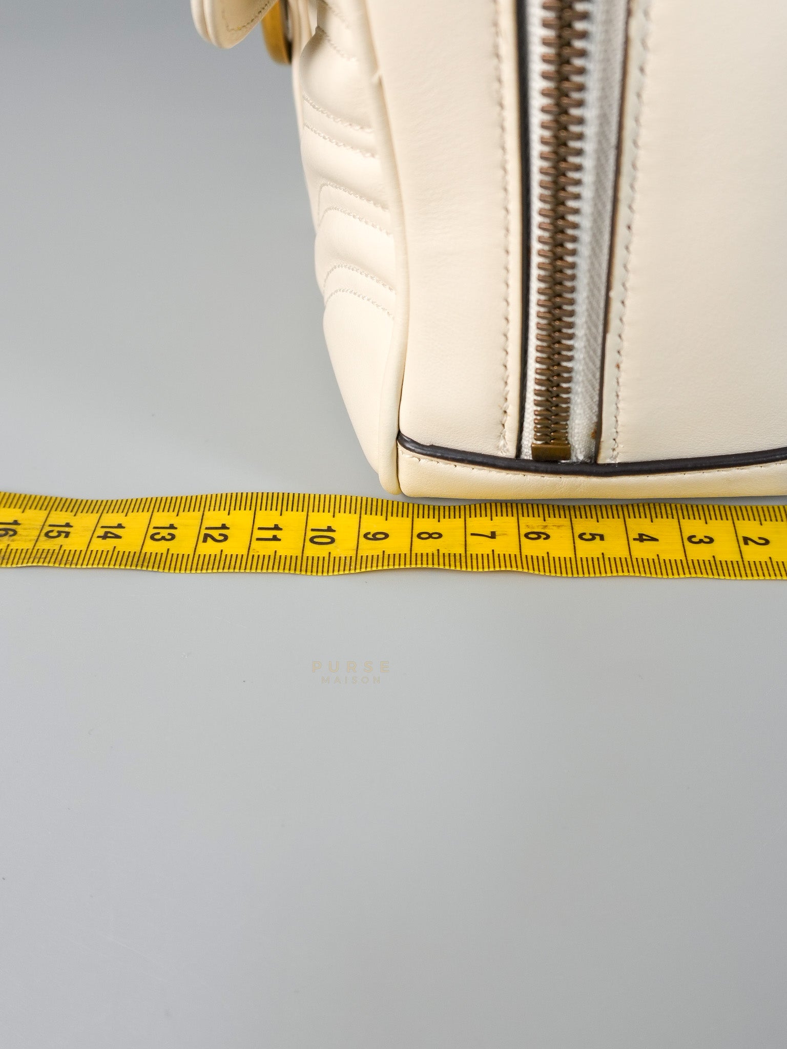 GG Marmont Top-Handle Medium in Matelassé Sylvie Web Calfskin Leather | Purse Maison Luxury Bags Shop