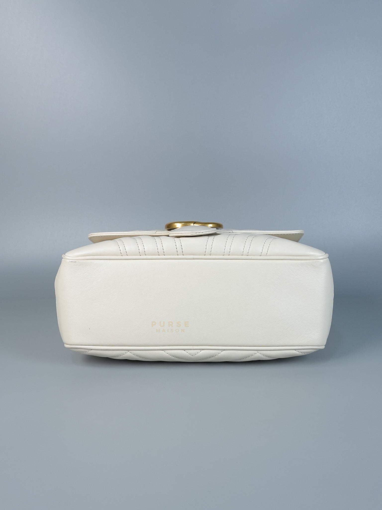 GG Marmont Top-Handle Medium in Matelassé Sylvie Web Calfskin Leather | Purse Maison Luxury Bags Shop