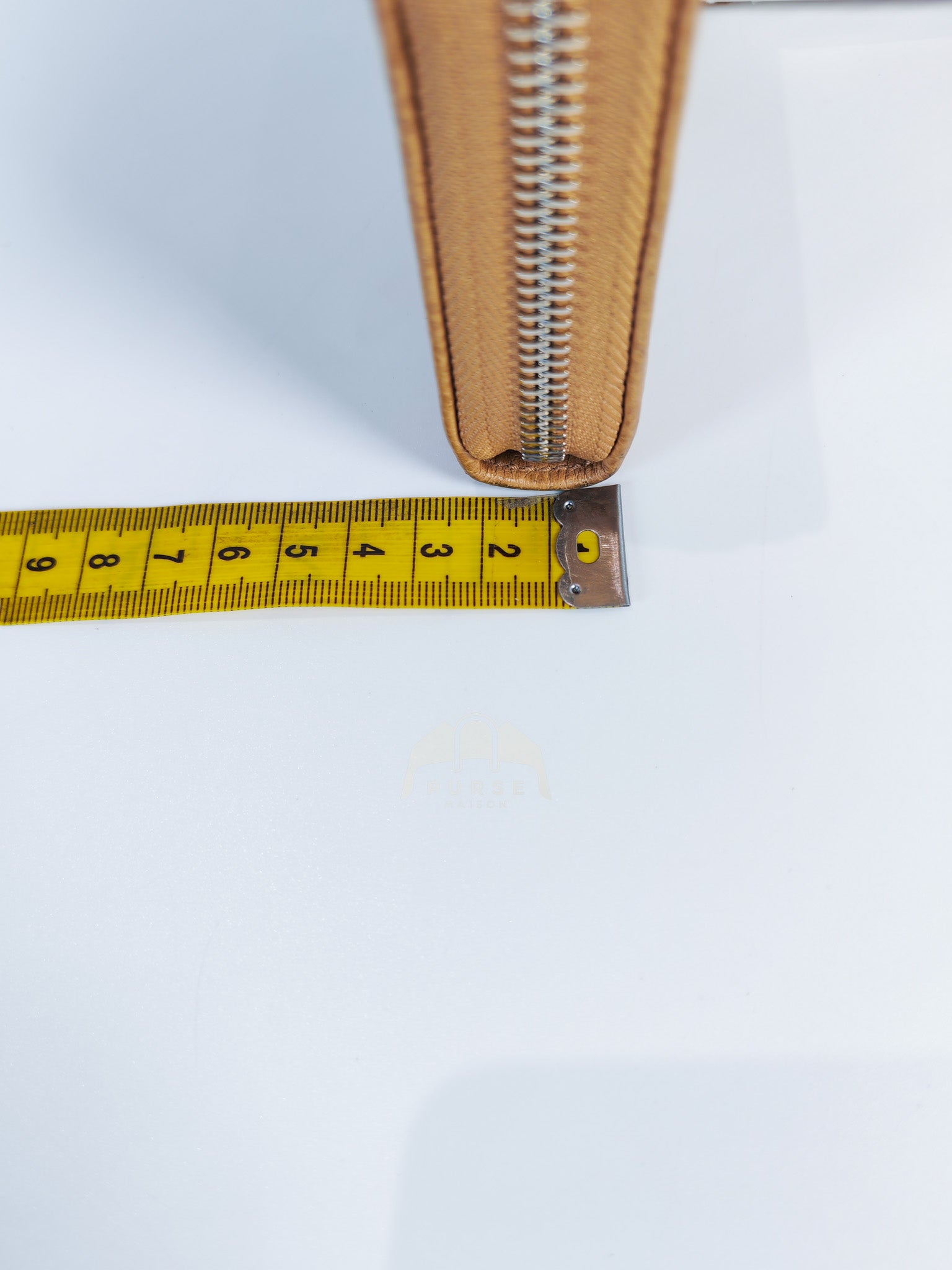 GG Marmont Zip Around Wallet in Tan Pebbled Leather | Purse Maison Luxury Bags Shop