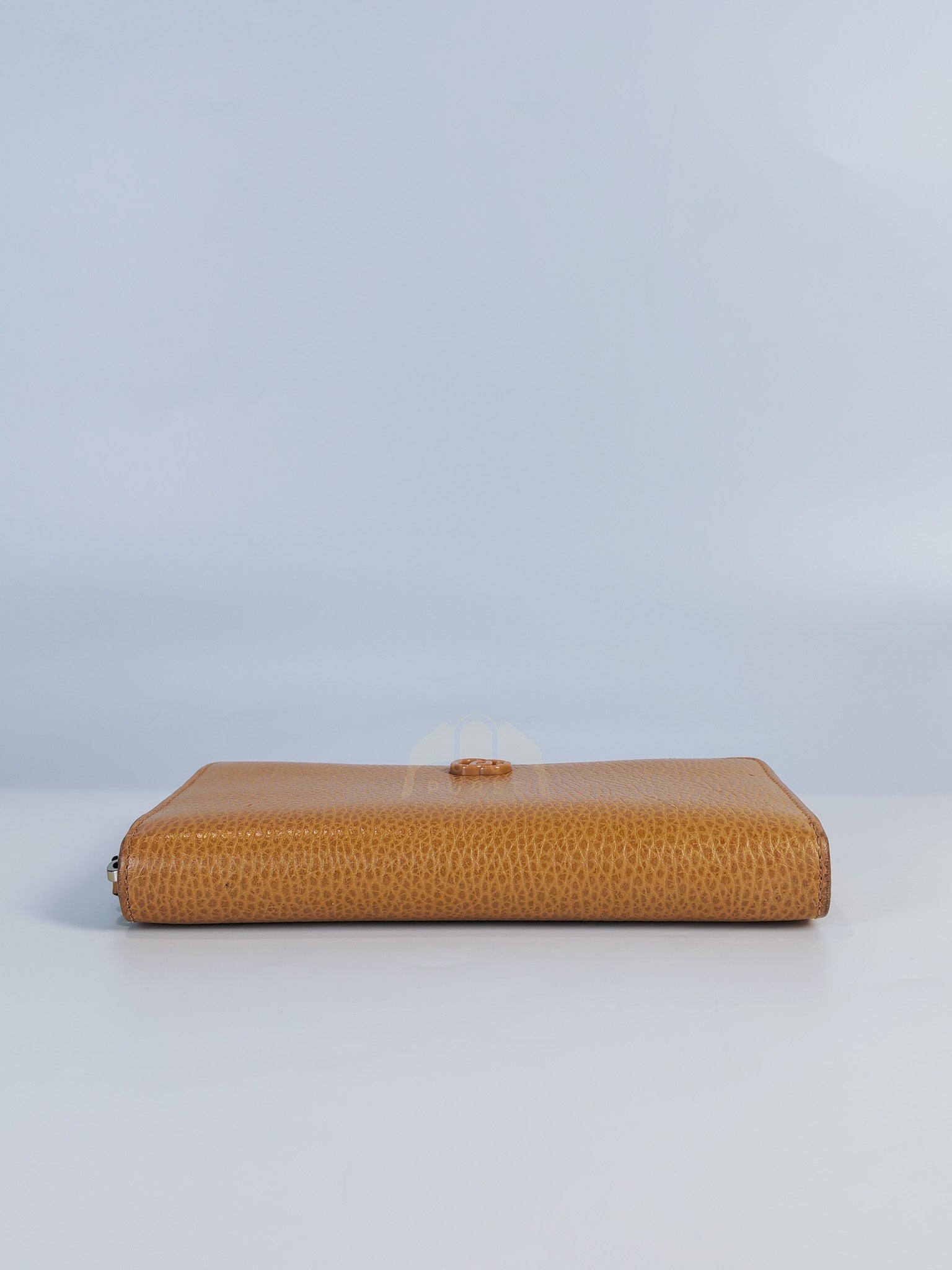 GG Marmont Zip Around Wallet in Tan Pebbled Leather | Purse Maison Luxury Bags Shop