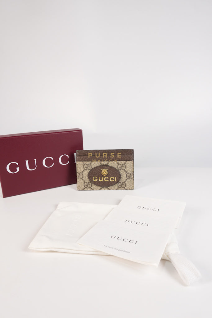 GG Neo Vintage Cardholder in Yellow Supreme Monogram | Purse Maison Luxury Bags Shop