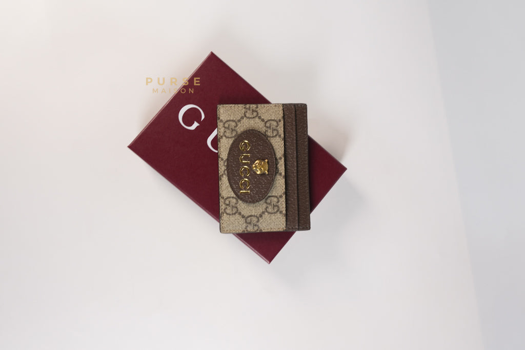 GG Neo Vintage Cardholder in Yellow Supreme Monogram | Purse Maison Luxury Bags Shop