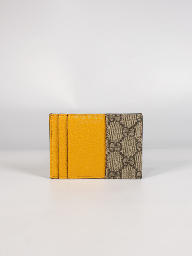 GG Neo Vintage Cardholder in Yellow Supreme Monogram | Purse Maison Luxury Bags Shop