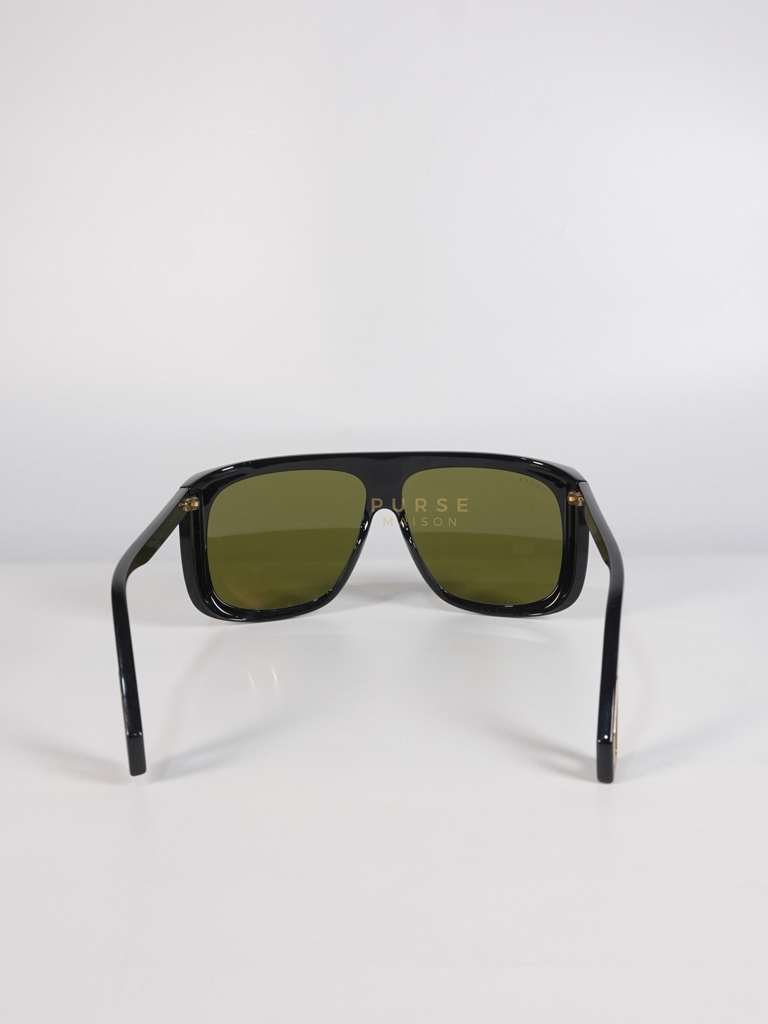 GG0467S Sunglasses in Black/Green | Purse Maison Luxury Bags Shop