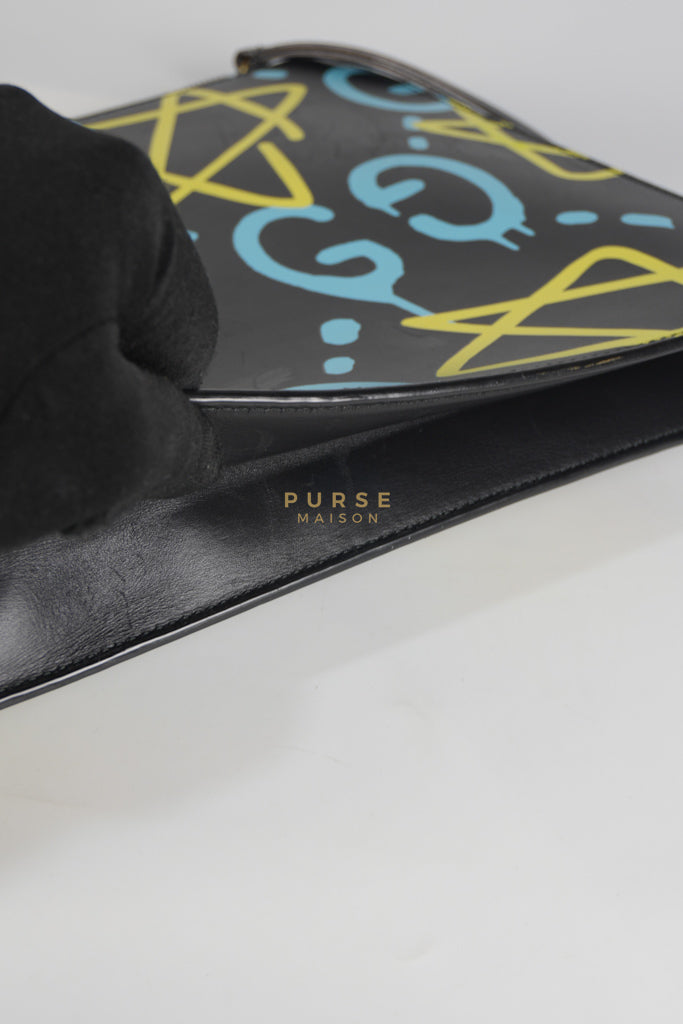 Ghost Crossbody Bag in Graffiti Print Black/Multicolor | Purse Maison Luxury Bags Shop