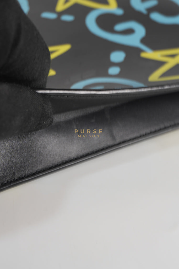 Ghost Crossbody Bag in Graffiti Print Black/Multicolor | Purse Maison Luxury Bags Shop