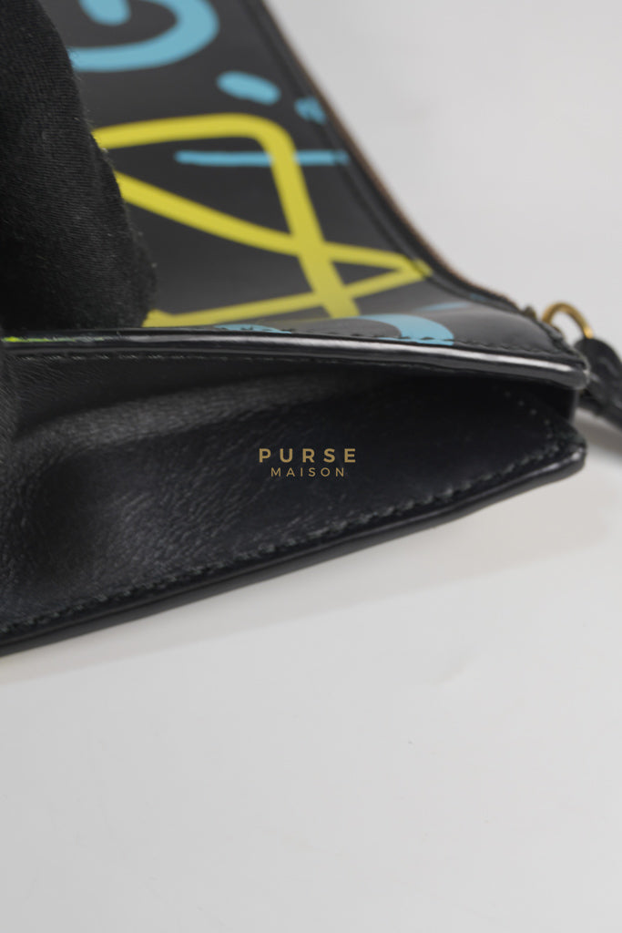 Ghost Crossbody Bag in Graffiti Print Black/Multicolor | Purse Maison Luxury Bags Shop