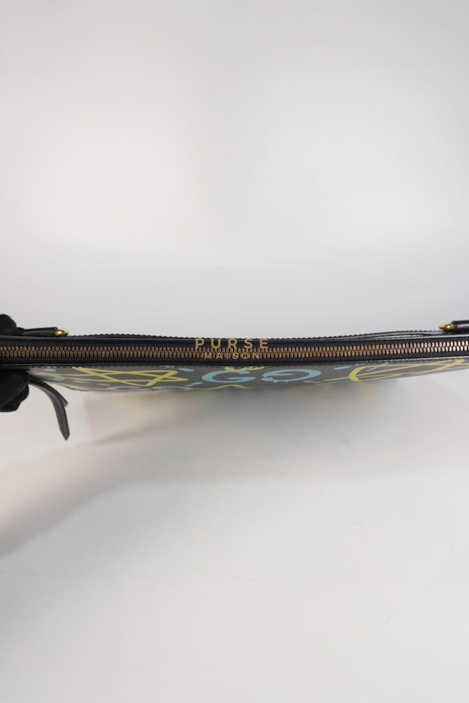 Ghost Crossbody Bag in Graffiti Print Black/Multicolor | Purse Maison Luxury Bags Shop