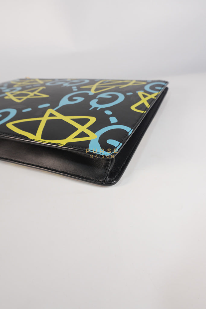 Ghost Crossbody Bag in Graffiti Print Black/Multicolor | Purse Maison Luxury Bags Shop