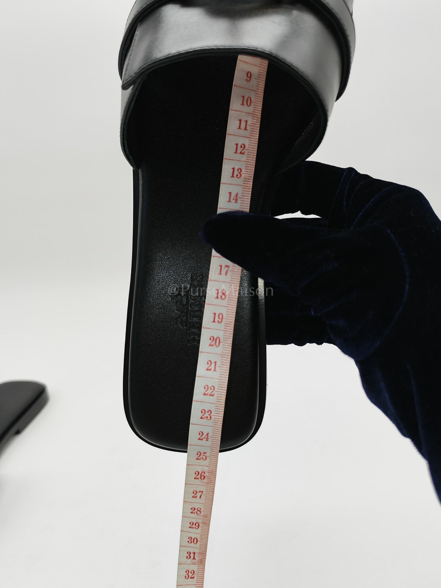 Giulia Black Sandals Size 38EU (24.5 CM) | Purse Maison Luxury Bags Shop